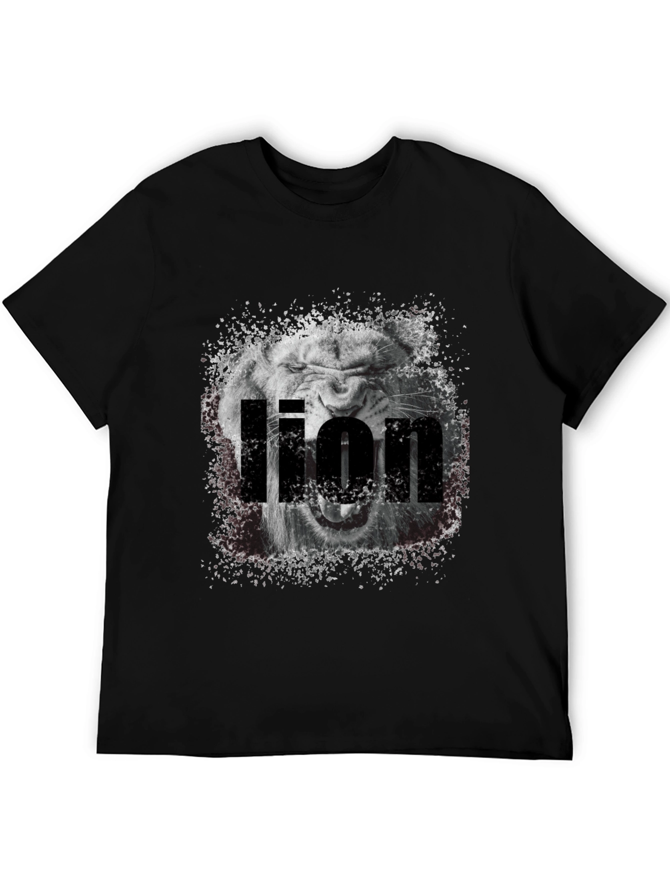 Lion Graphic Tee - Black