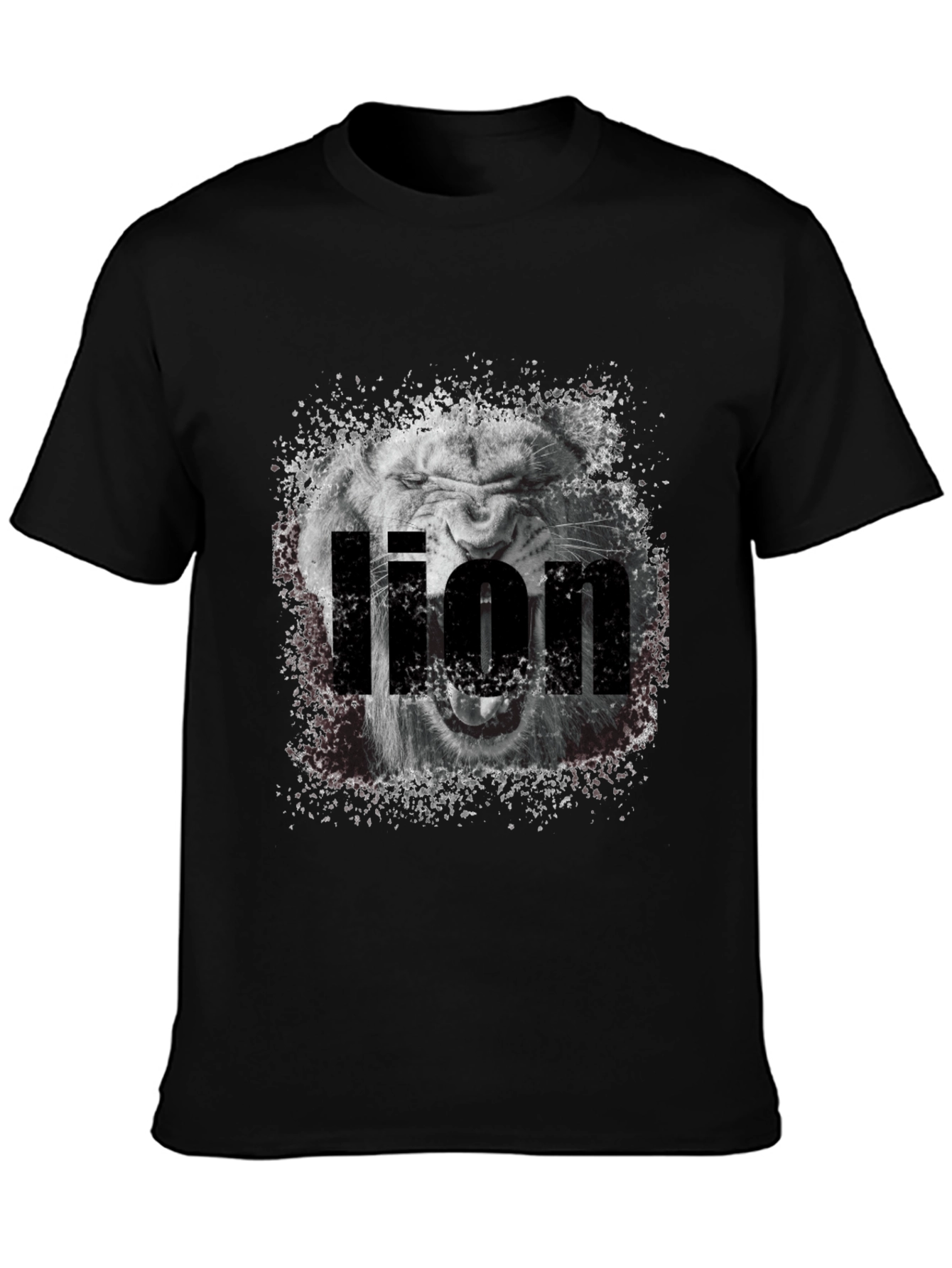 Lion Graphic Tee - Black