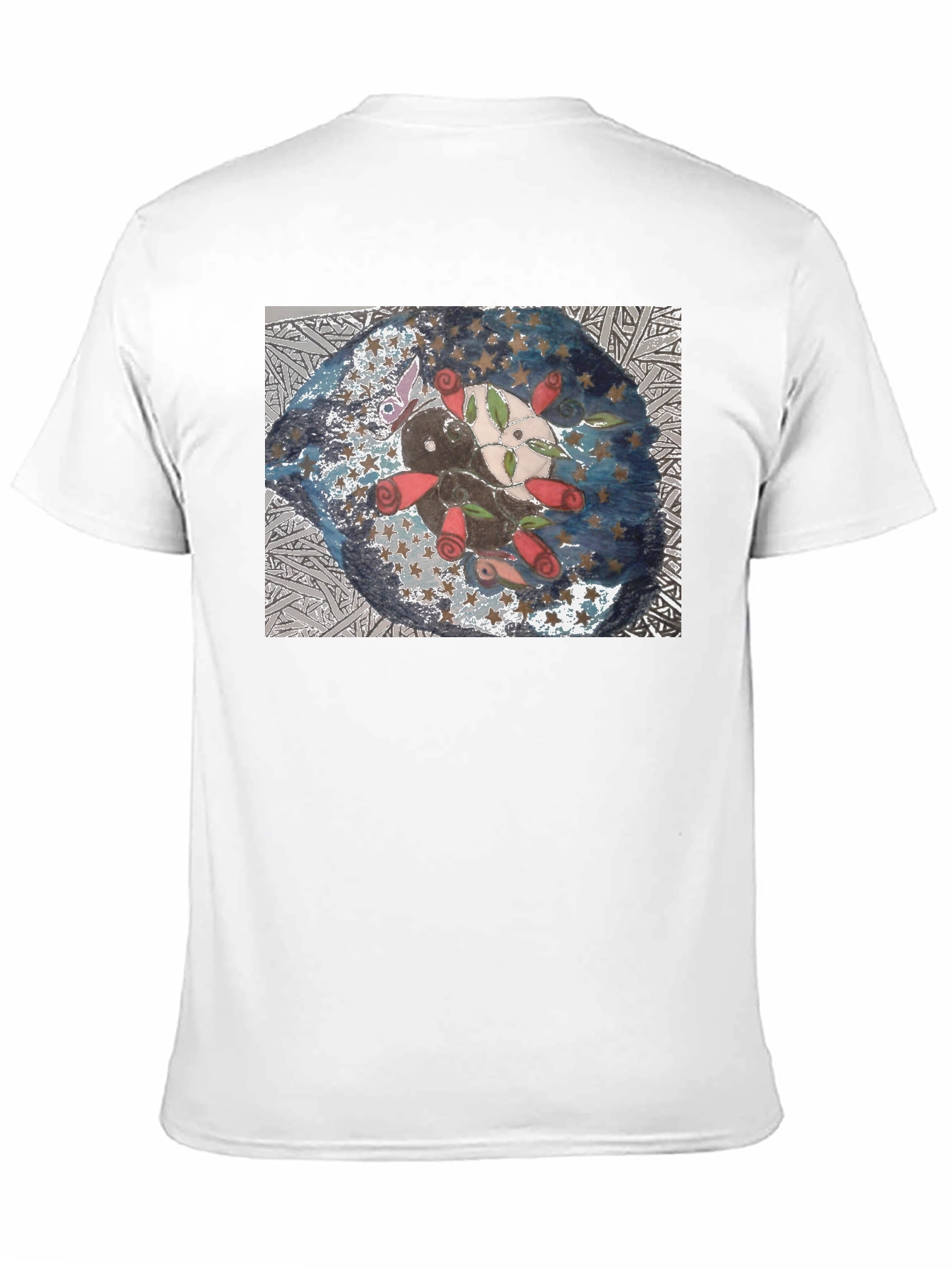 Artistic Axolotl Roses Graphic T-Shirt