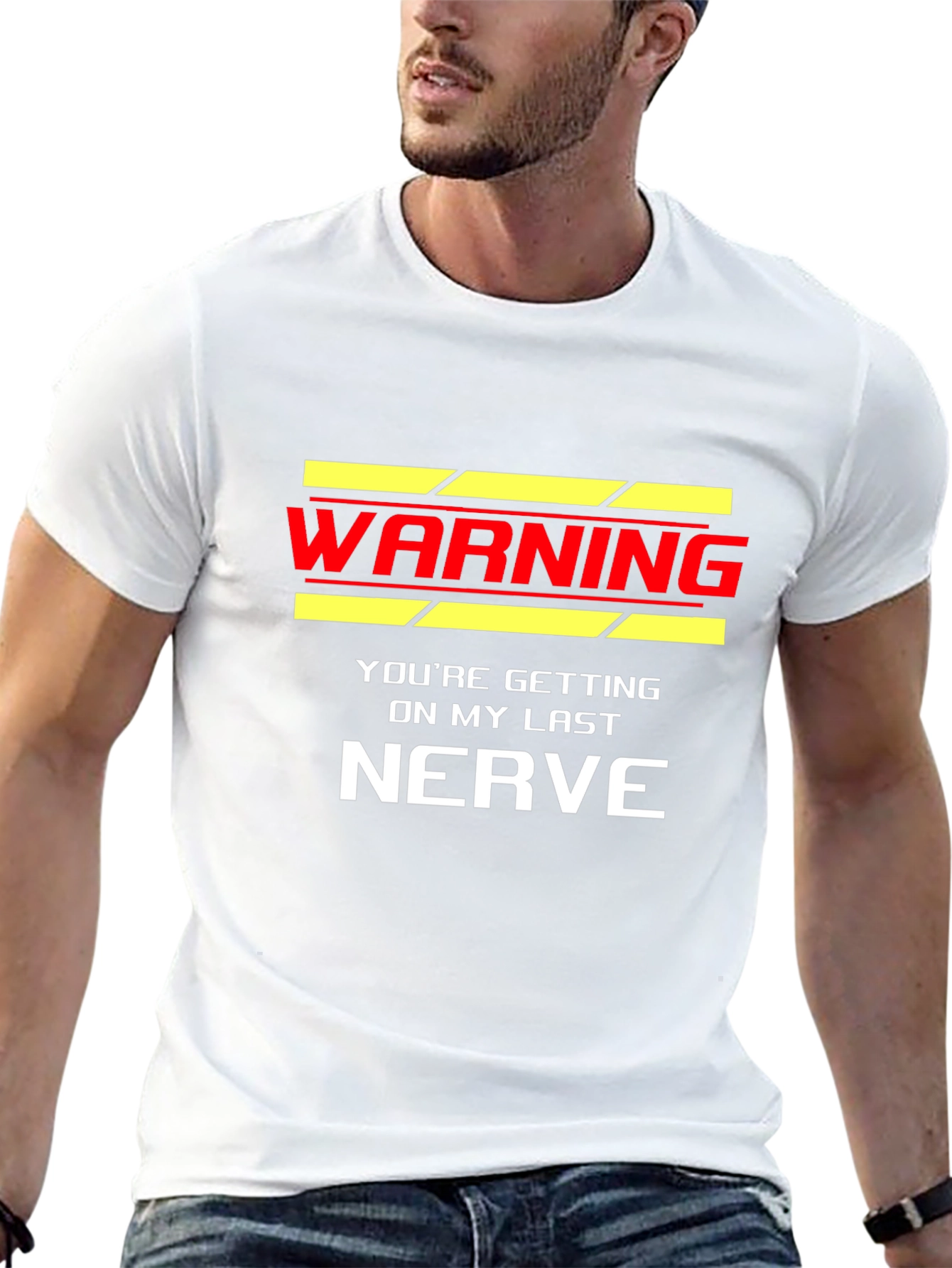 Warning Last Nerve Black T-Shirt