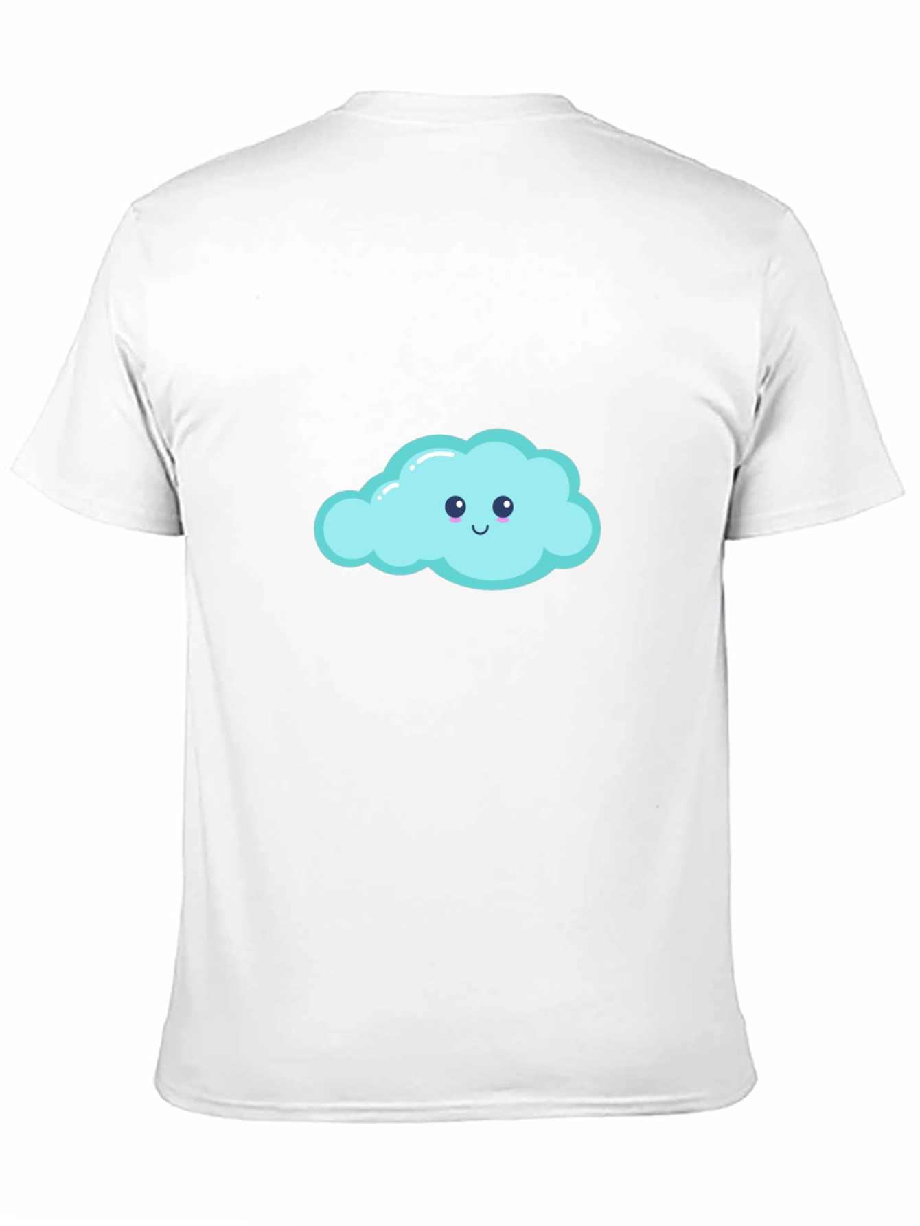 Cute Cloud Graphic Black T-Shirt