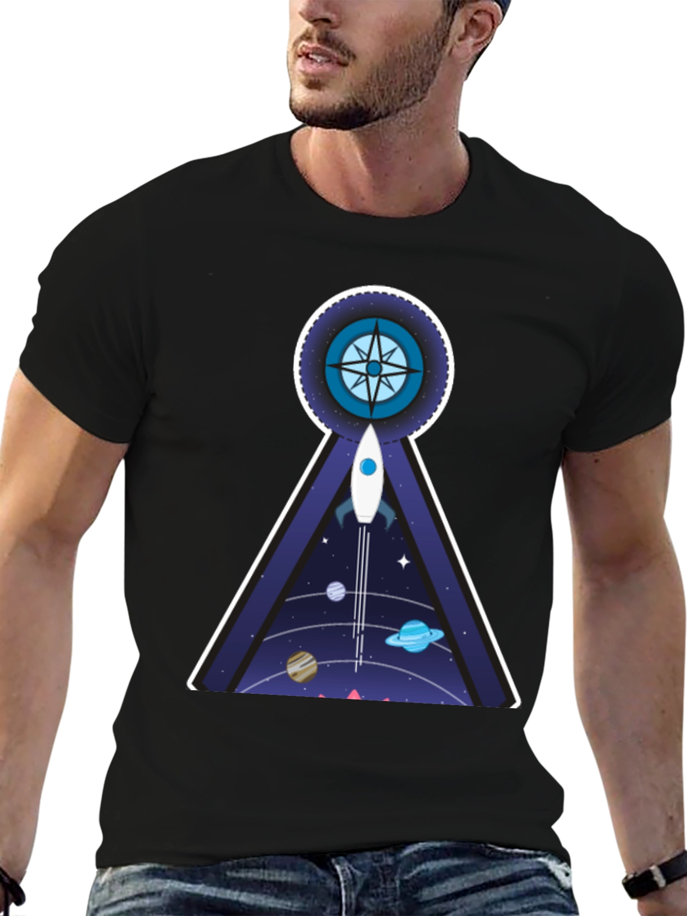 Cosmic Compass T-Shirt: Explore the Universe