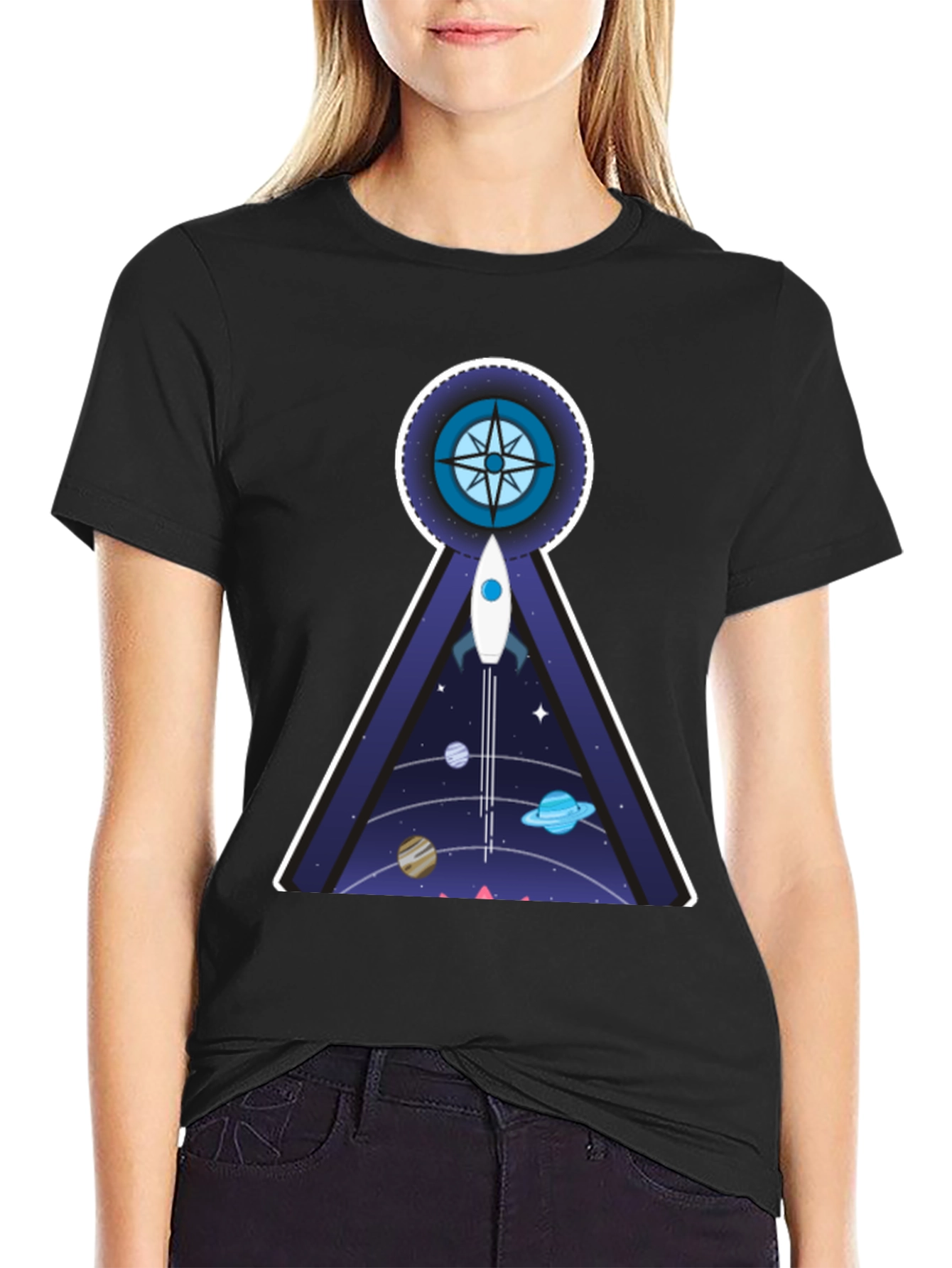 Cosmic Compass T-Shirt: Explore the Universe