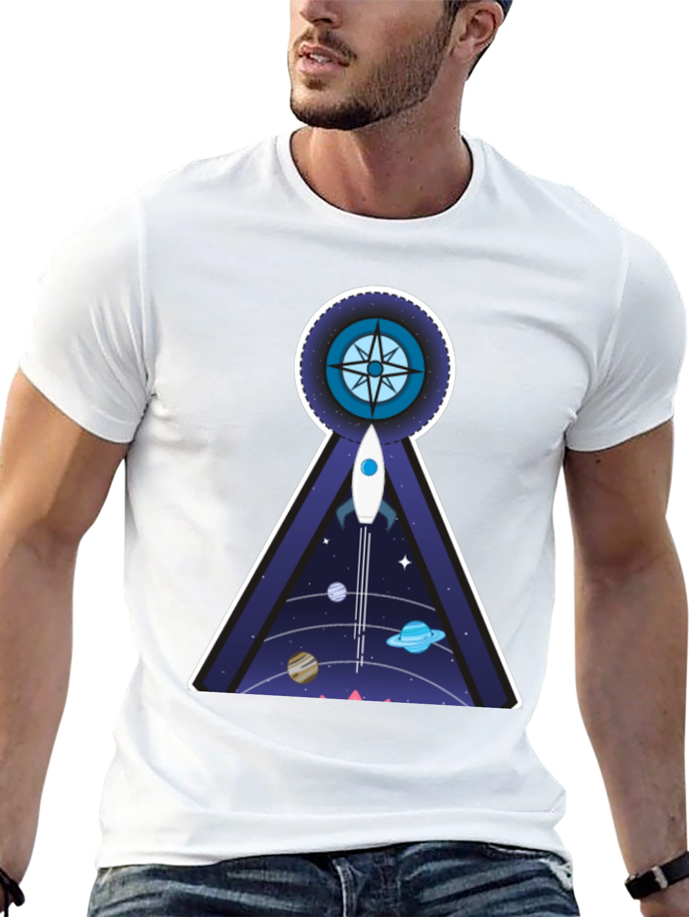 Cosmic Compass T-Shirt: Explore the Universe
