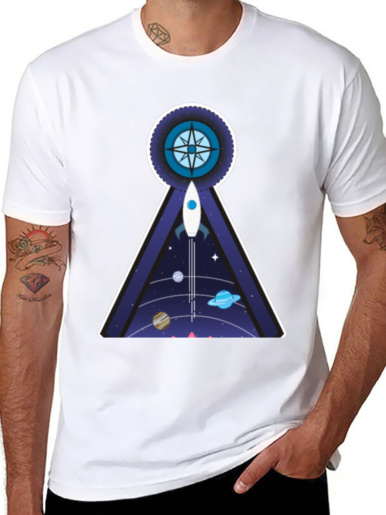 Cosmic Compass T-Shirt: Explore the Universe