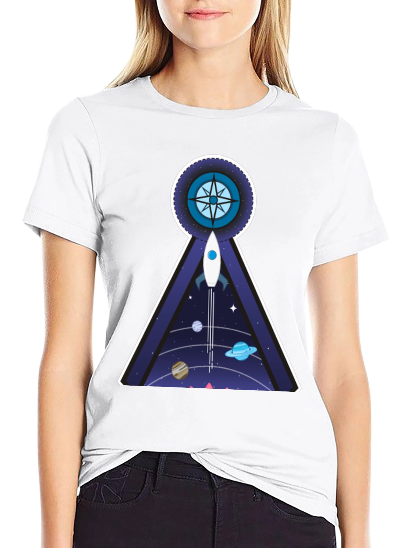 Cosmic Compass T-Shirt: Explore the Universe