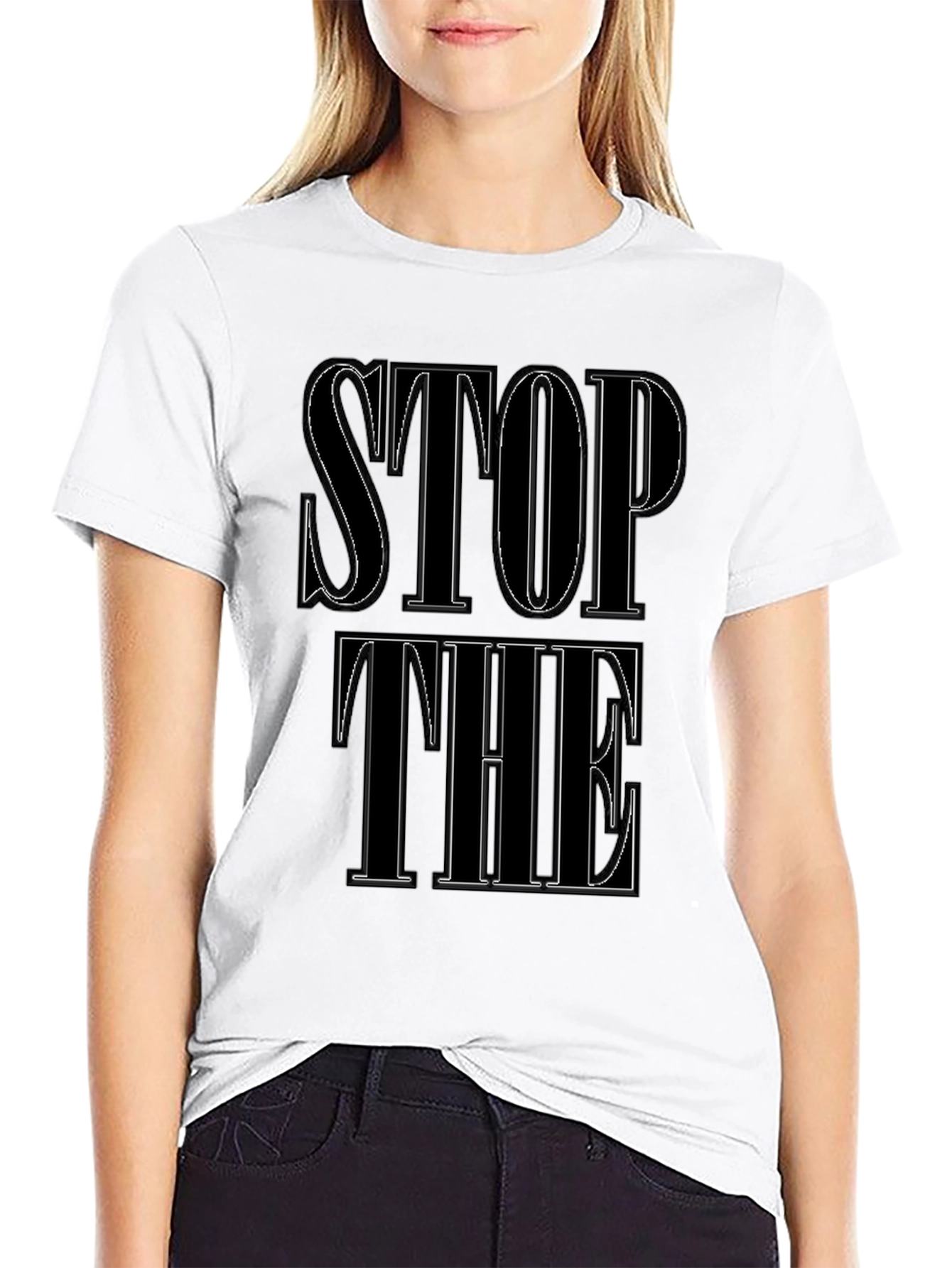 Stop The T-Shirt Graphic Print