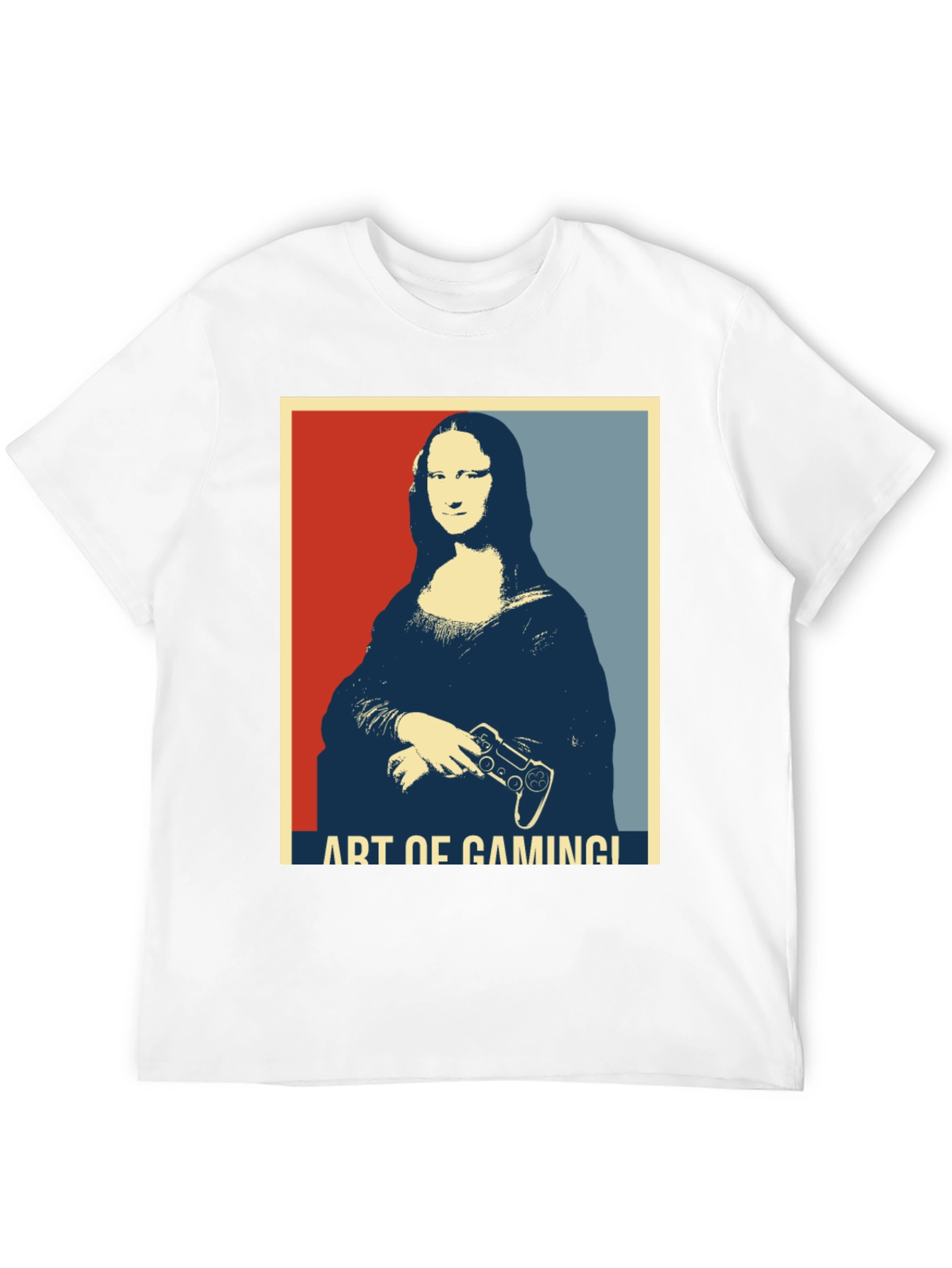 Art of Gaming Mona Lisa Black T-Shirt