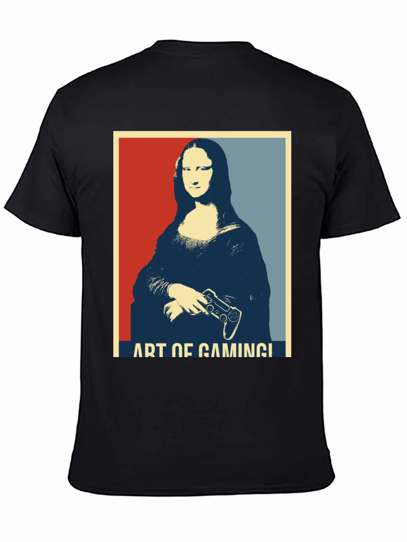 Art of Gaming Mona Lisa Black T-Shirt