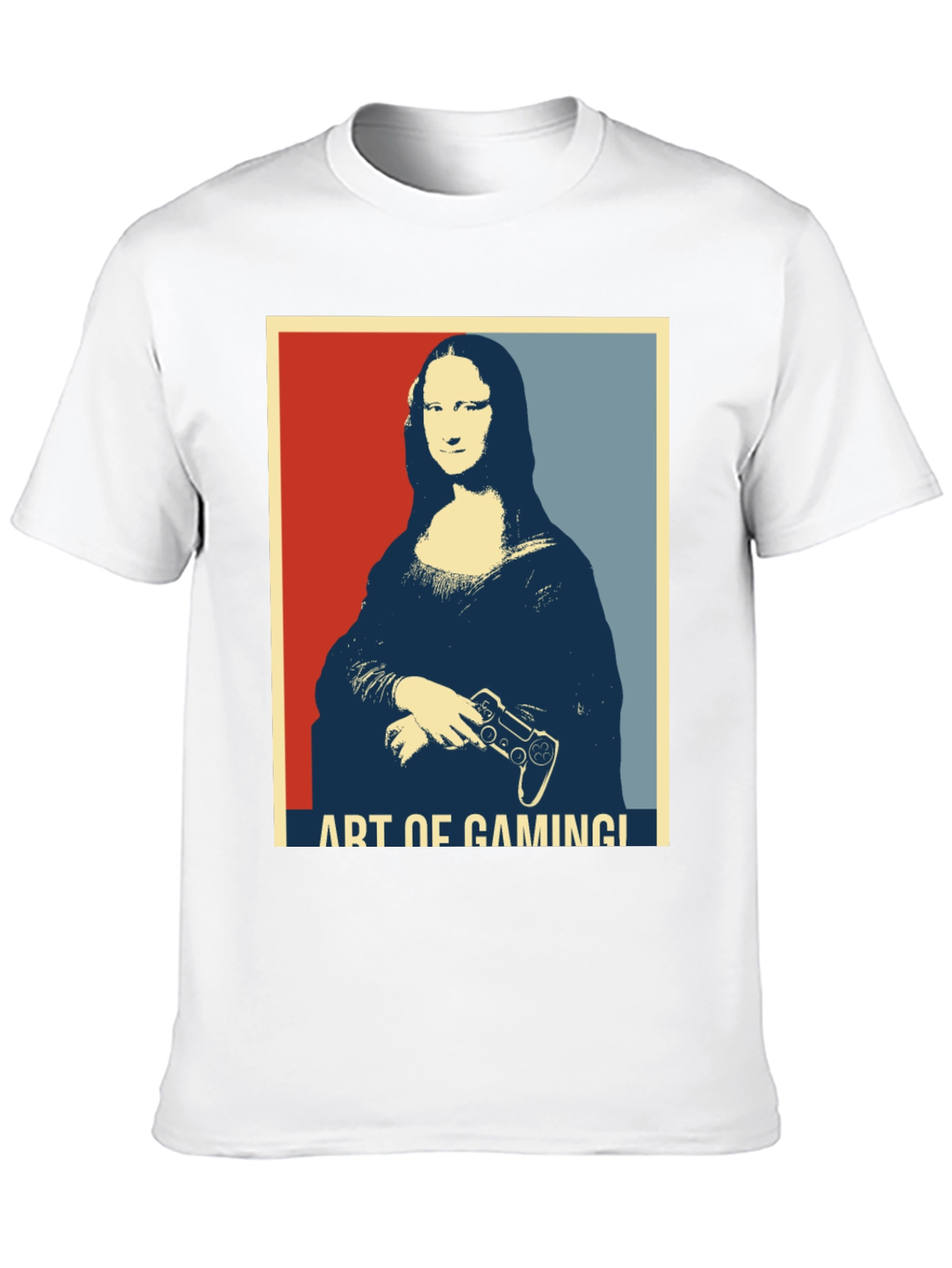 Art of Gaming Mona Lisa Black T-Shirt