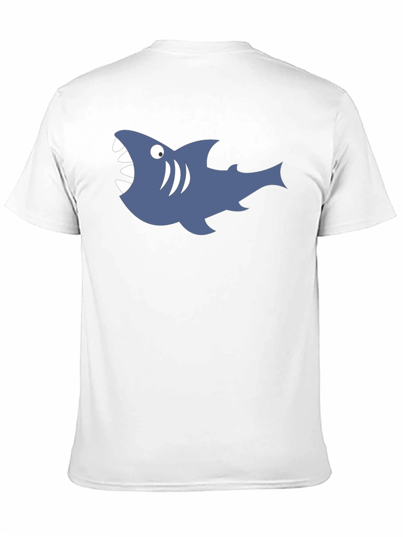 Mens Black Shark Graphic Tee - Casual Comfort