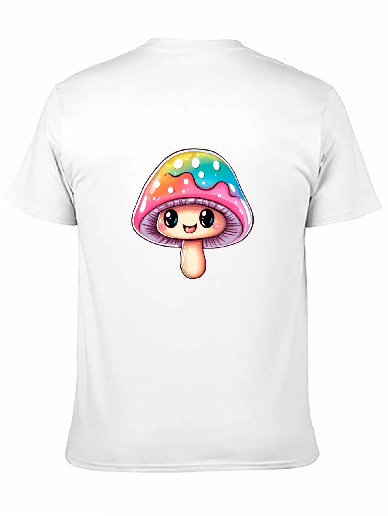 Cute Mushroom Graphic Tee - Unisex Black T-Shirt
