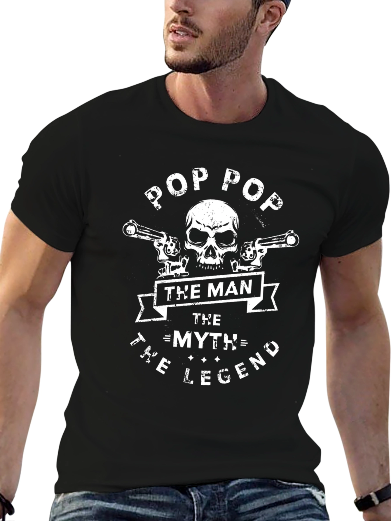 Pop Pop The Man The Myth Legend Graphic T-Shirt