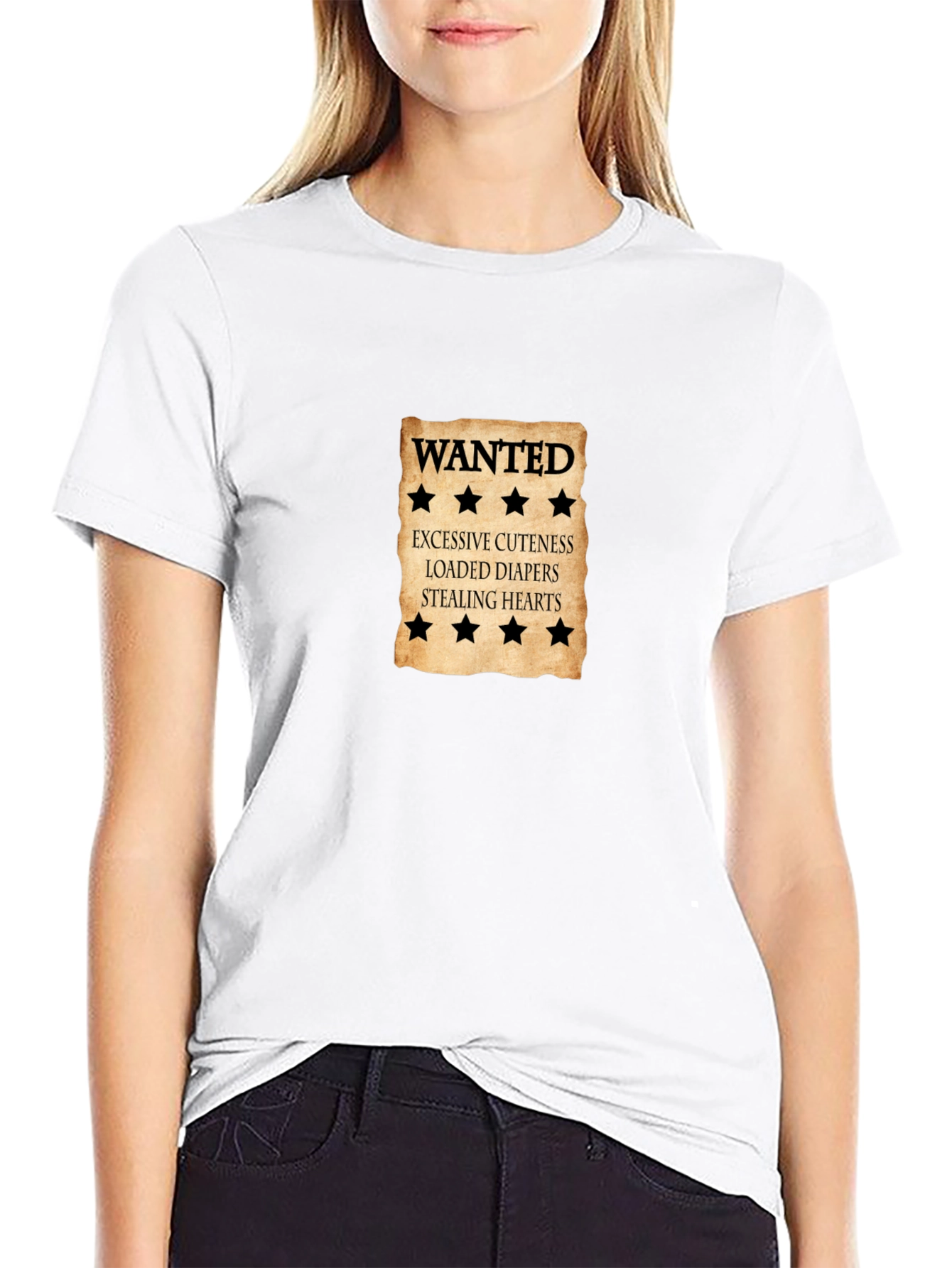 Wanted Excessive Cuteness Black T-Shirt