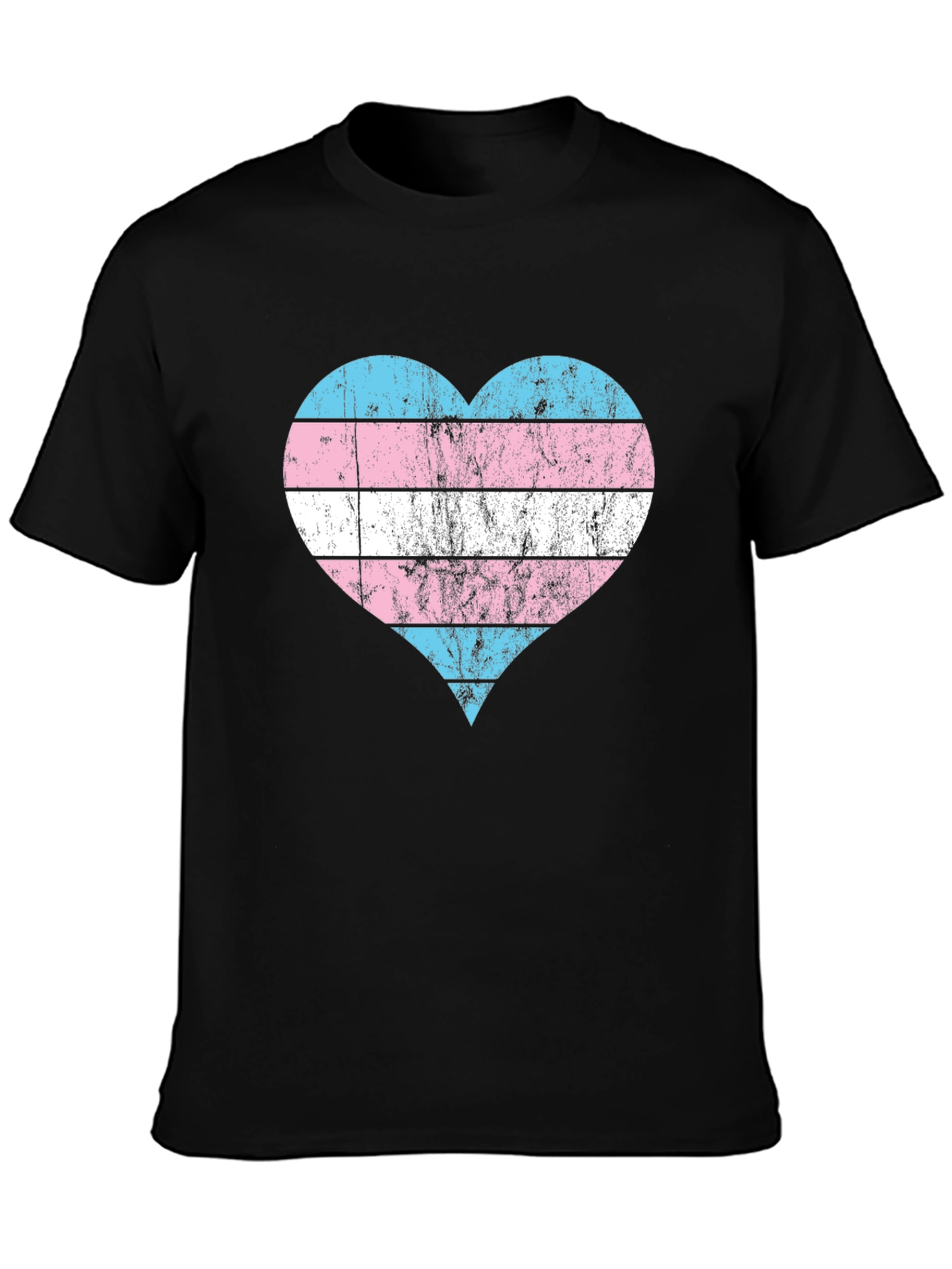Transgender Pride Flag Heart T-Shirt