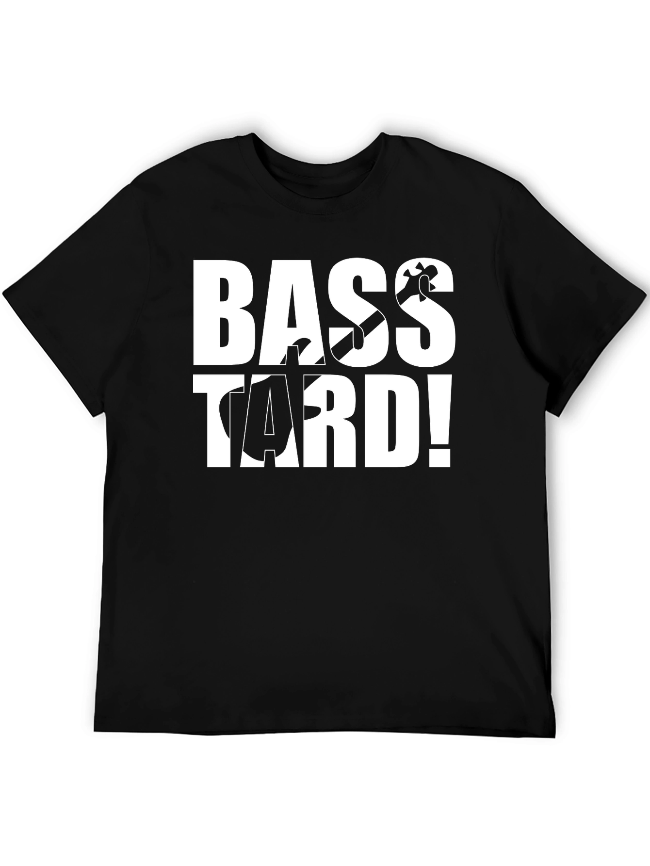 Bass-tard Black Graphic T-Shirt