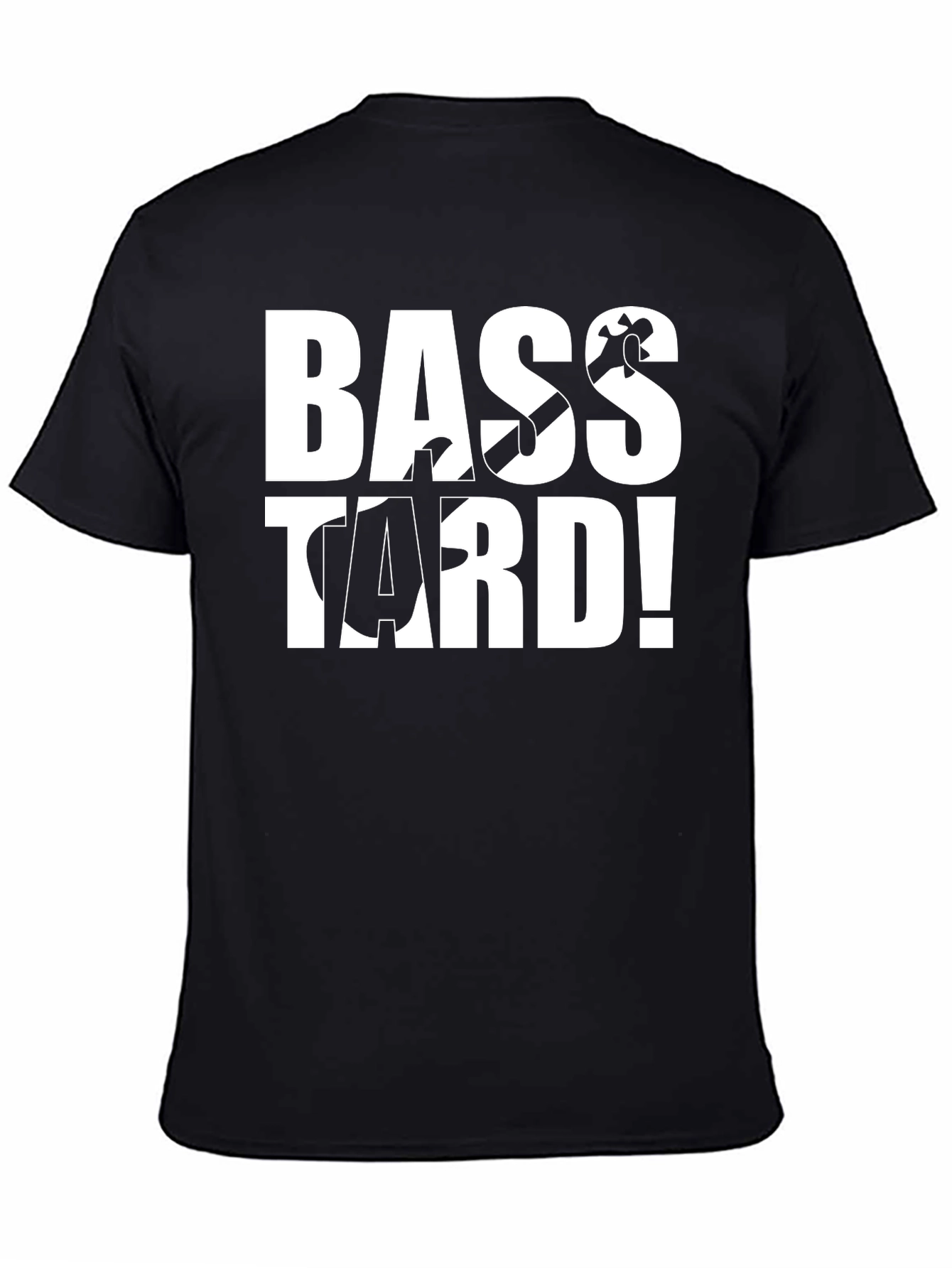 Bass-tard Black Graphic T-Shirt