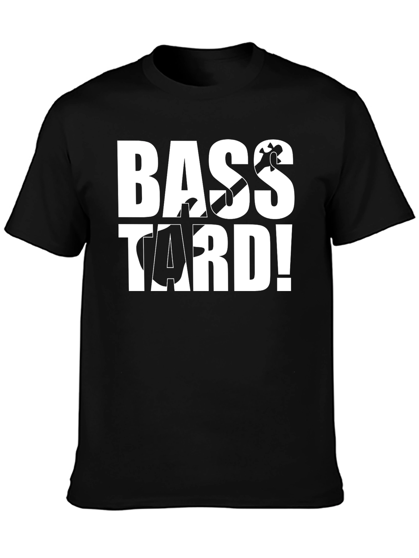 Bass-tard Black Graphic T-Shirt
