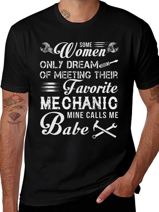Mechanic Babe Graphic T-Shirt - Funny Womens Tee