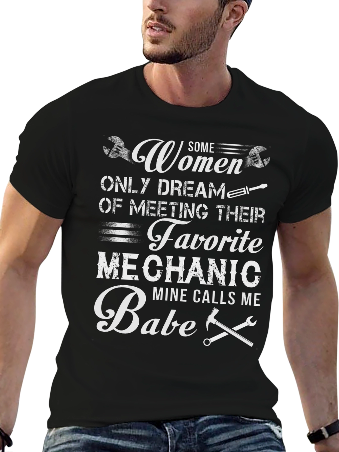 Mechanic Babe Graphic T-Shirt - Funny Womens Tee