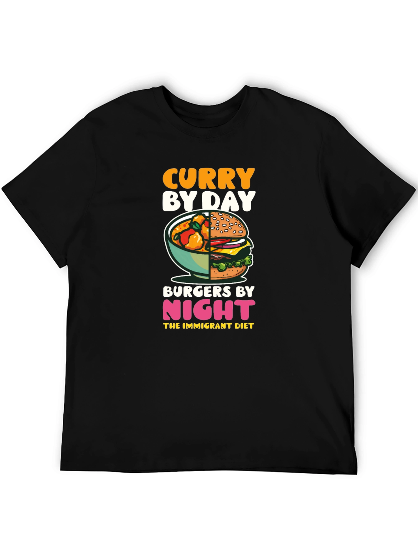 Curry By Day Burgers By Night T-Shirt