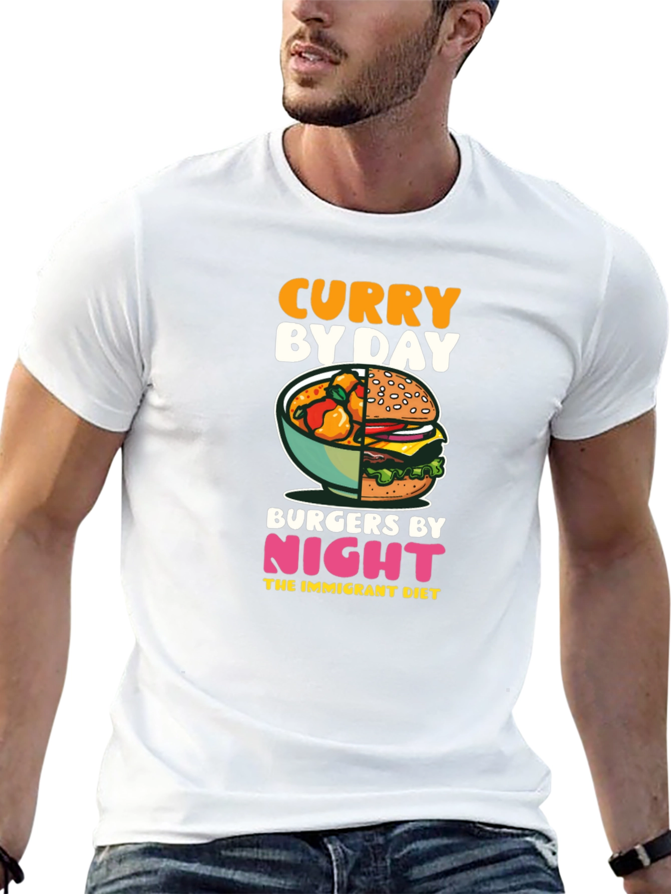 Curry By Day Burgers By Night T-Shirt