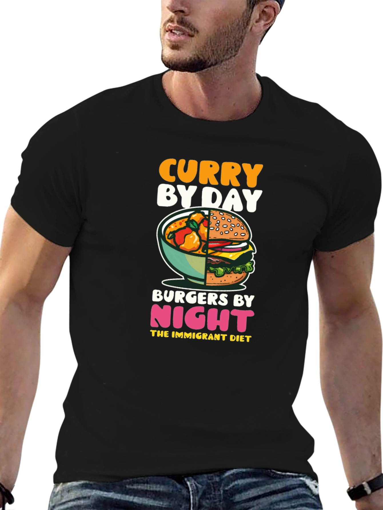 Curry By Day Burgers By Night T-Shirt