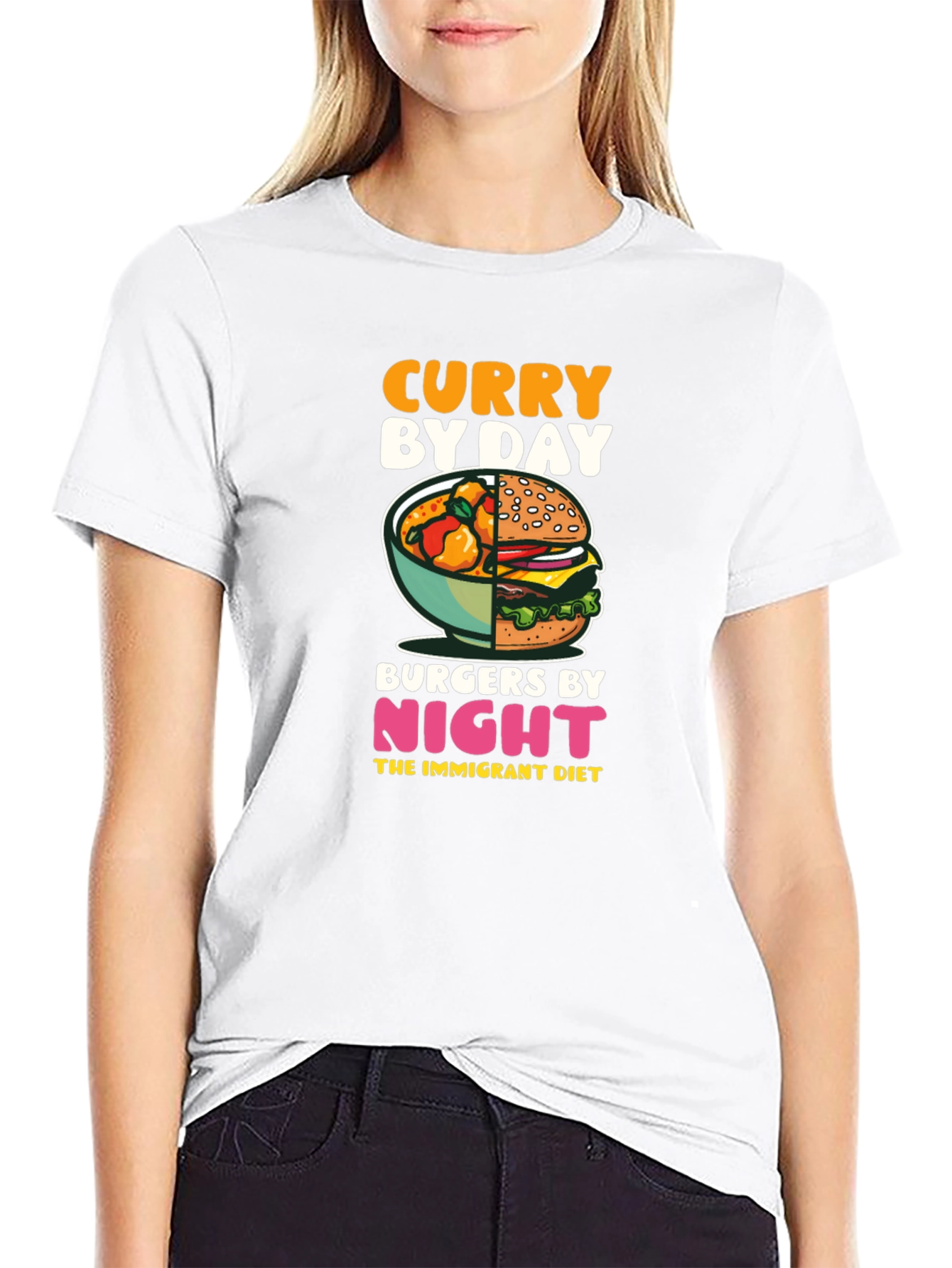 Curry By Day Burgers By Night T-Shirt