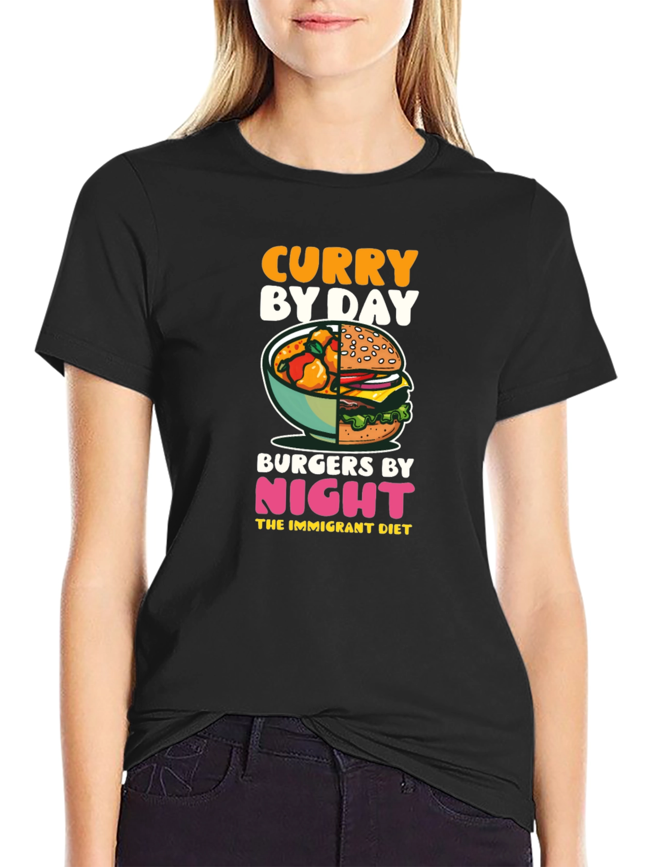 Curry By Day Burgers By Night T-Shirt