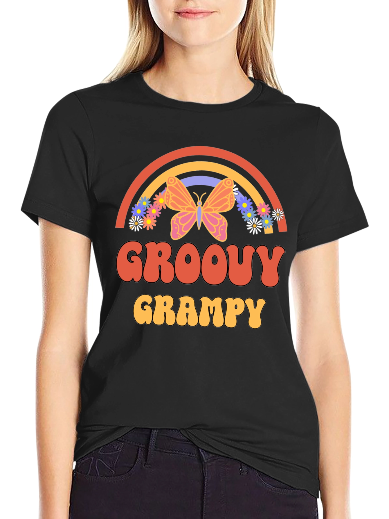 Groovy Grampy Retro Graphic Tee