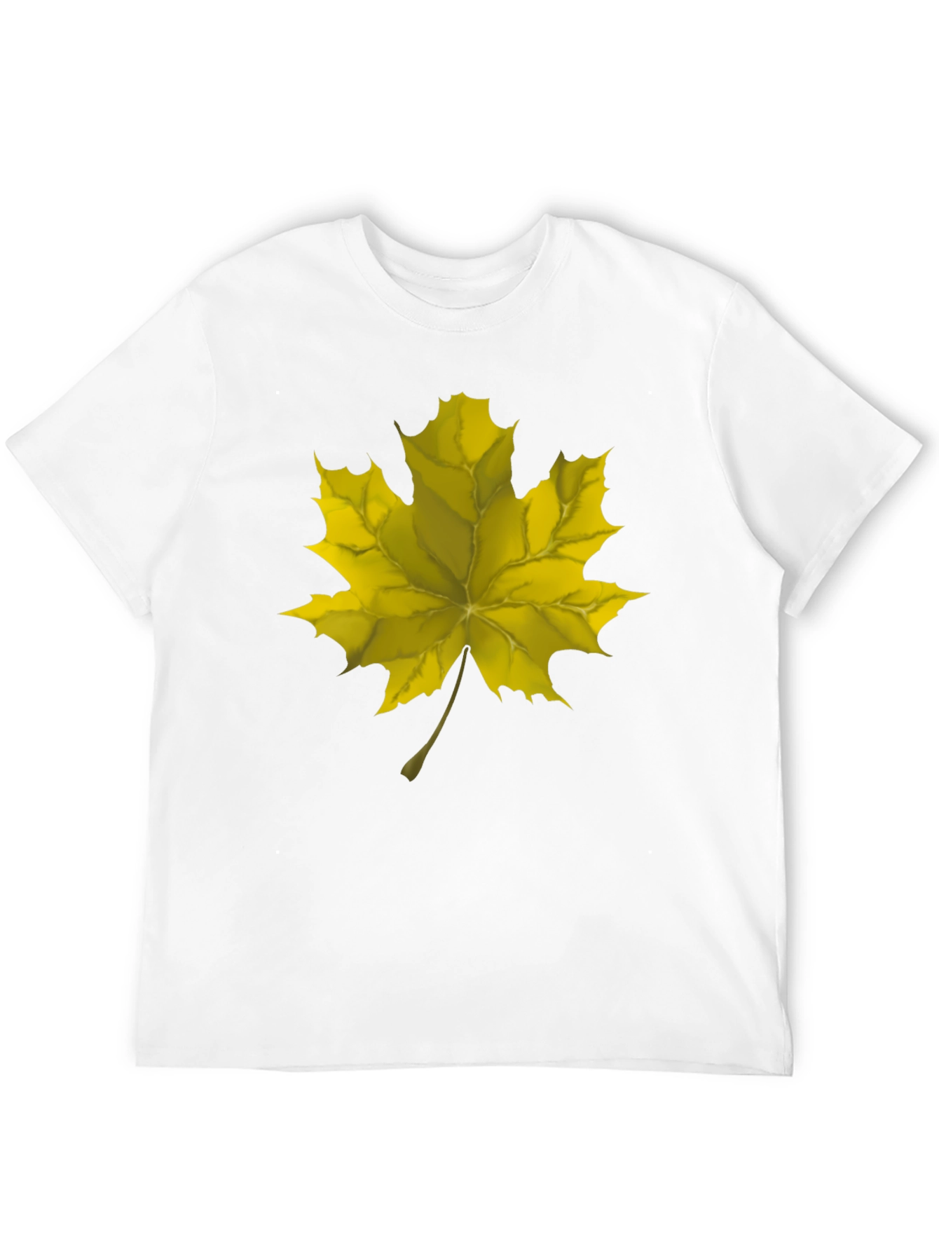 Maple Leaf Graphic Tee - Black Cotton Comfort