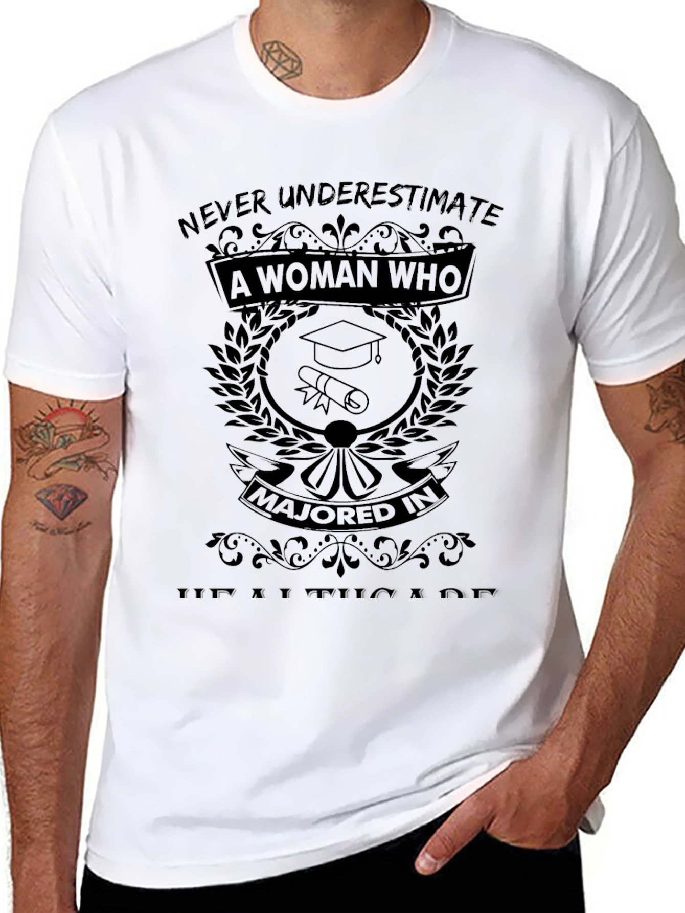 Healthcare Major Woman T-Shirt - Graduation Gift