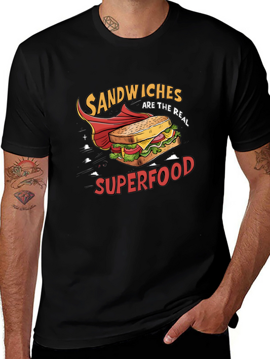 Sandwiches Superfood Black T-Shirt