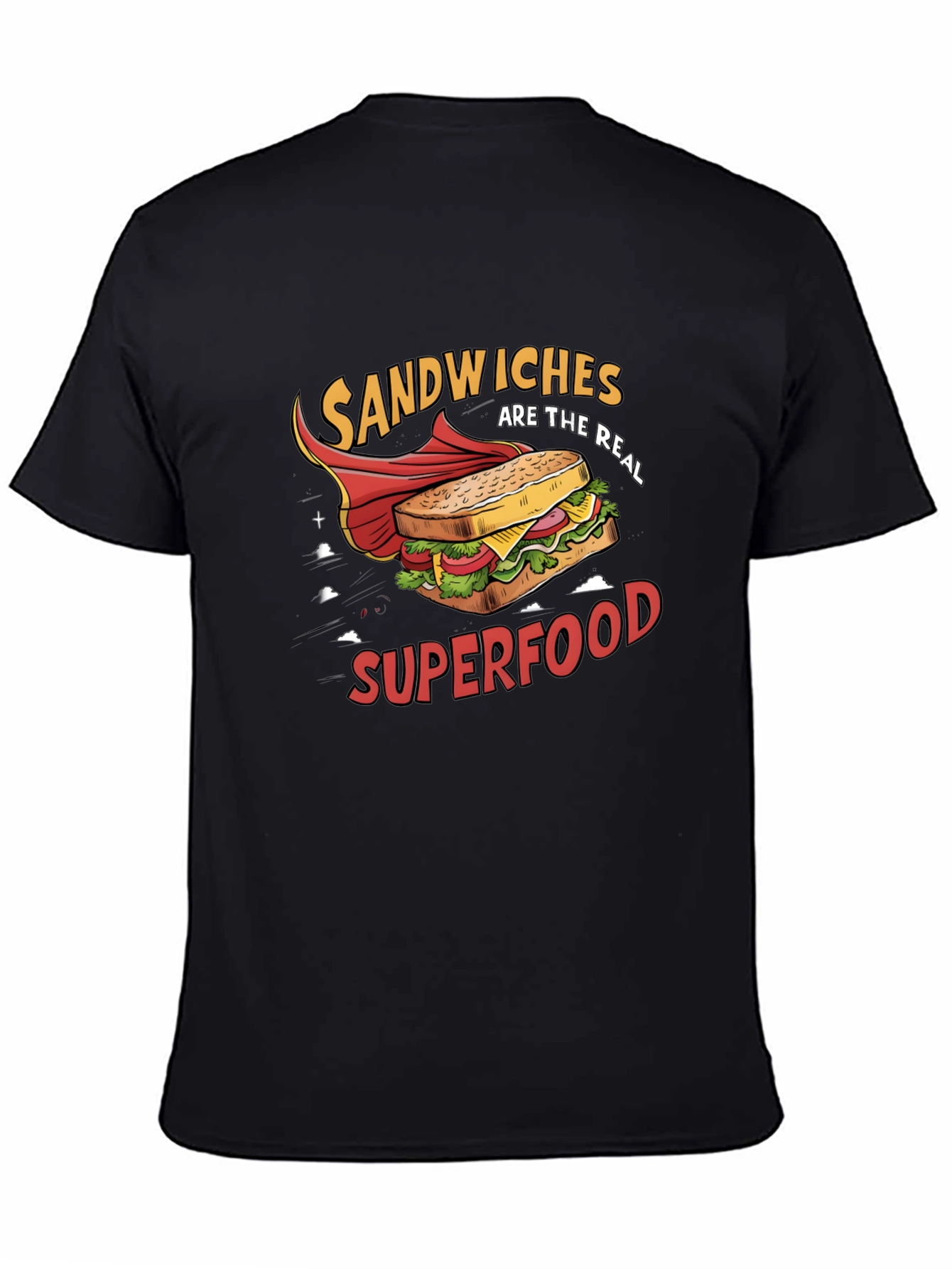 Sandwiches Superfood Black T-Shirt