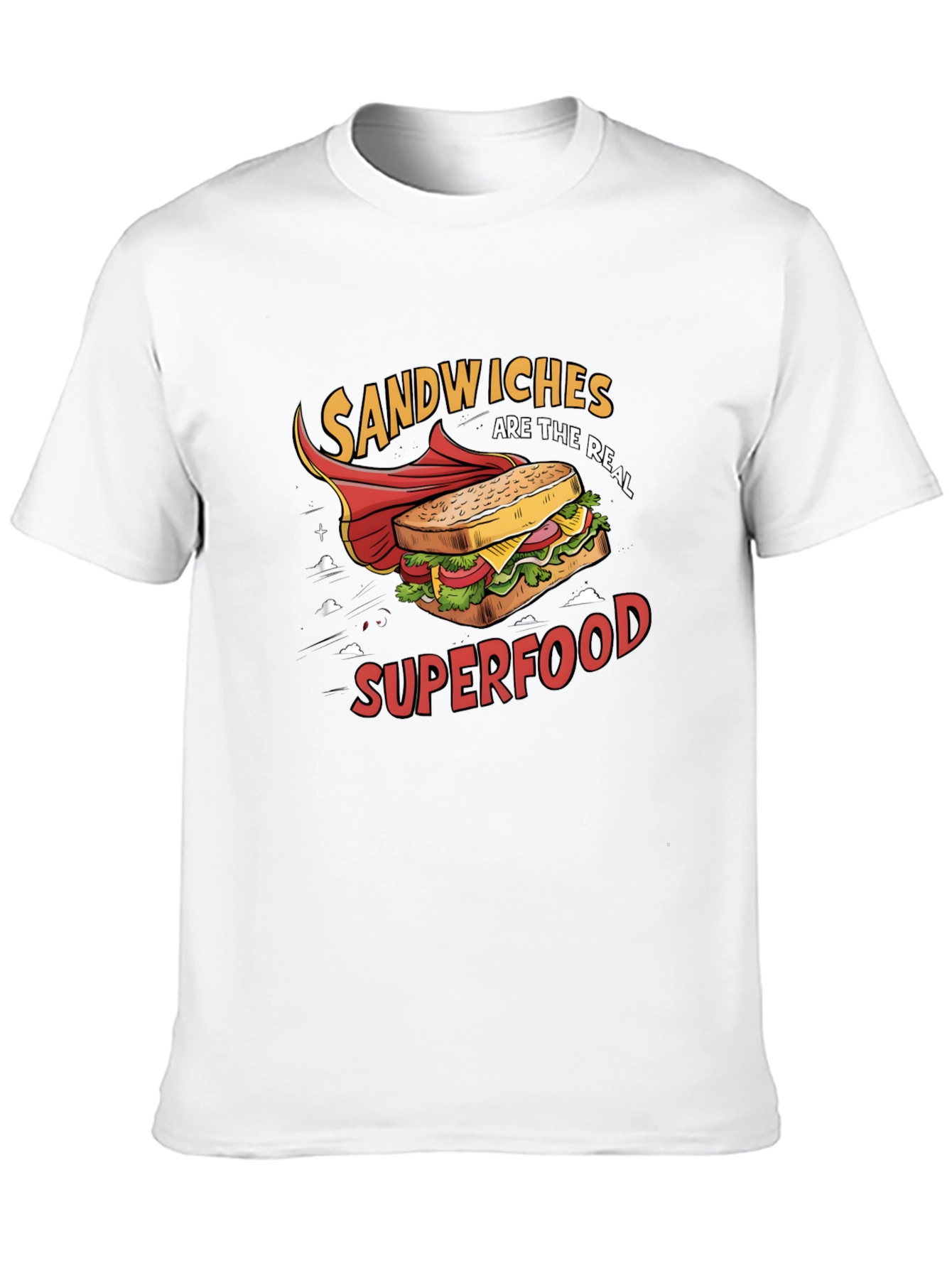 Sandwiches Superfood Black T-Shirt