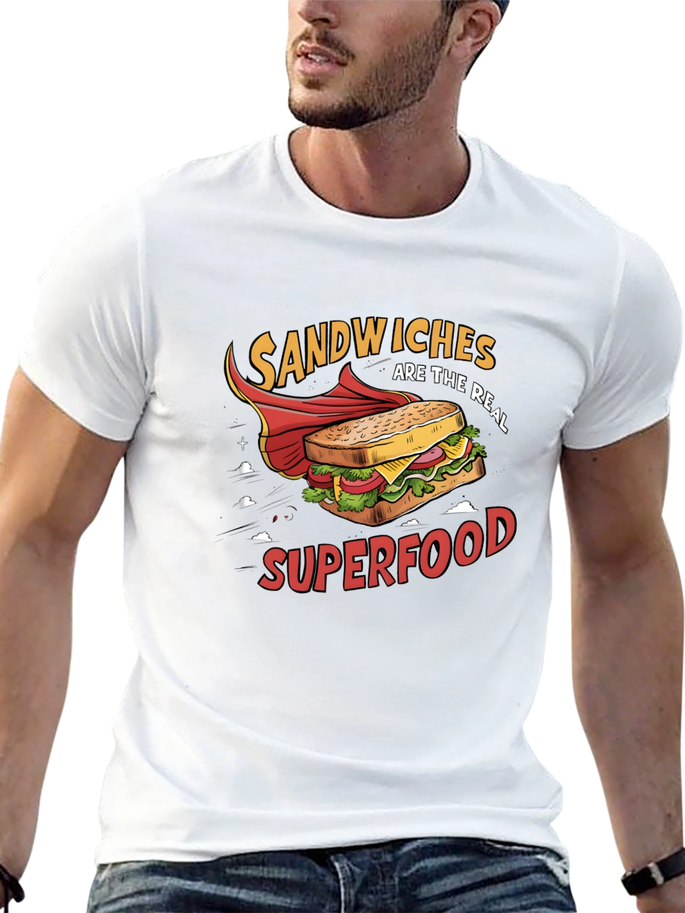 Sandwiches Superfood Black T-Shirt