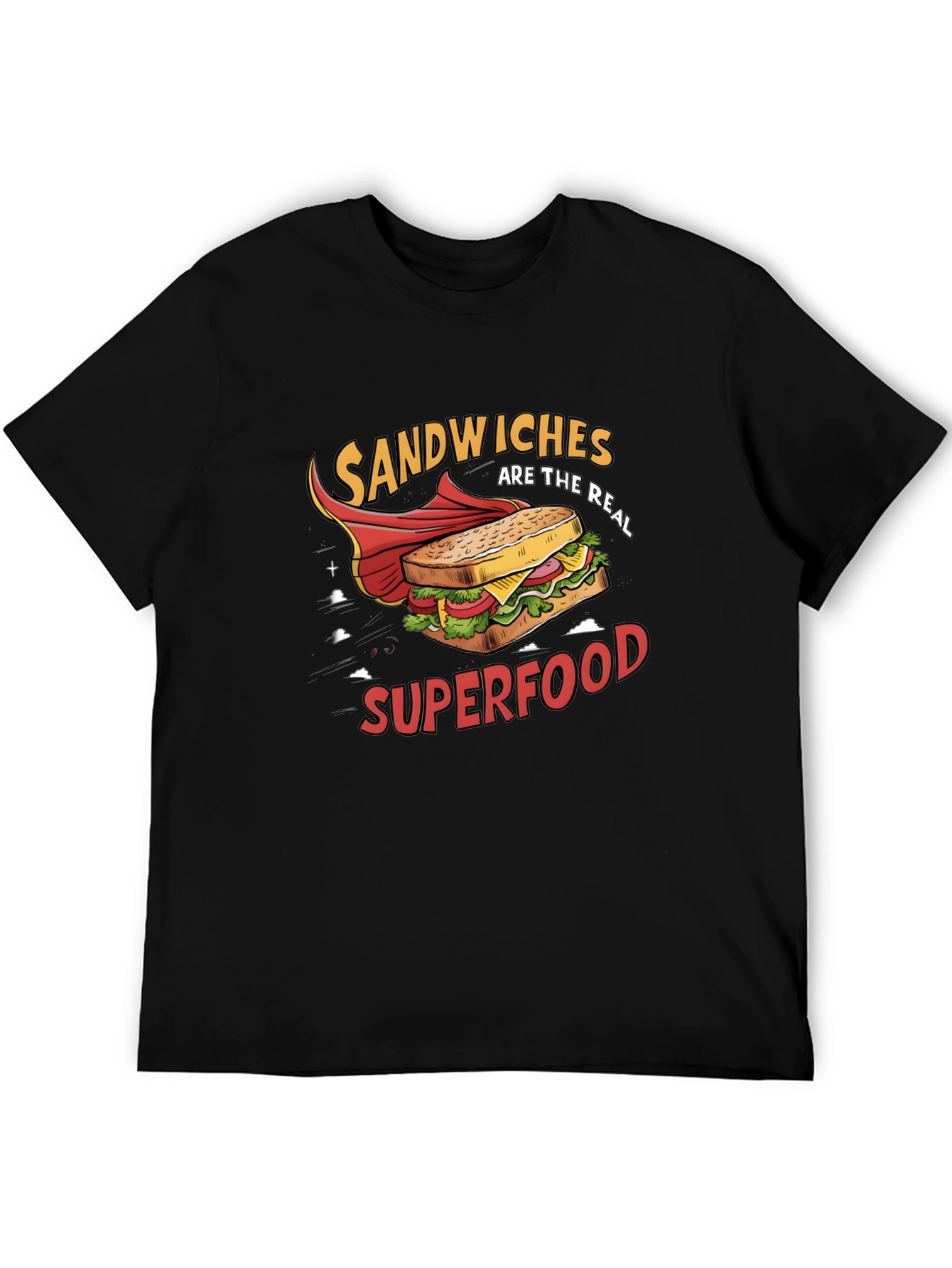 Sandwiches Superfood Black T-Shirt