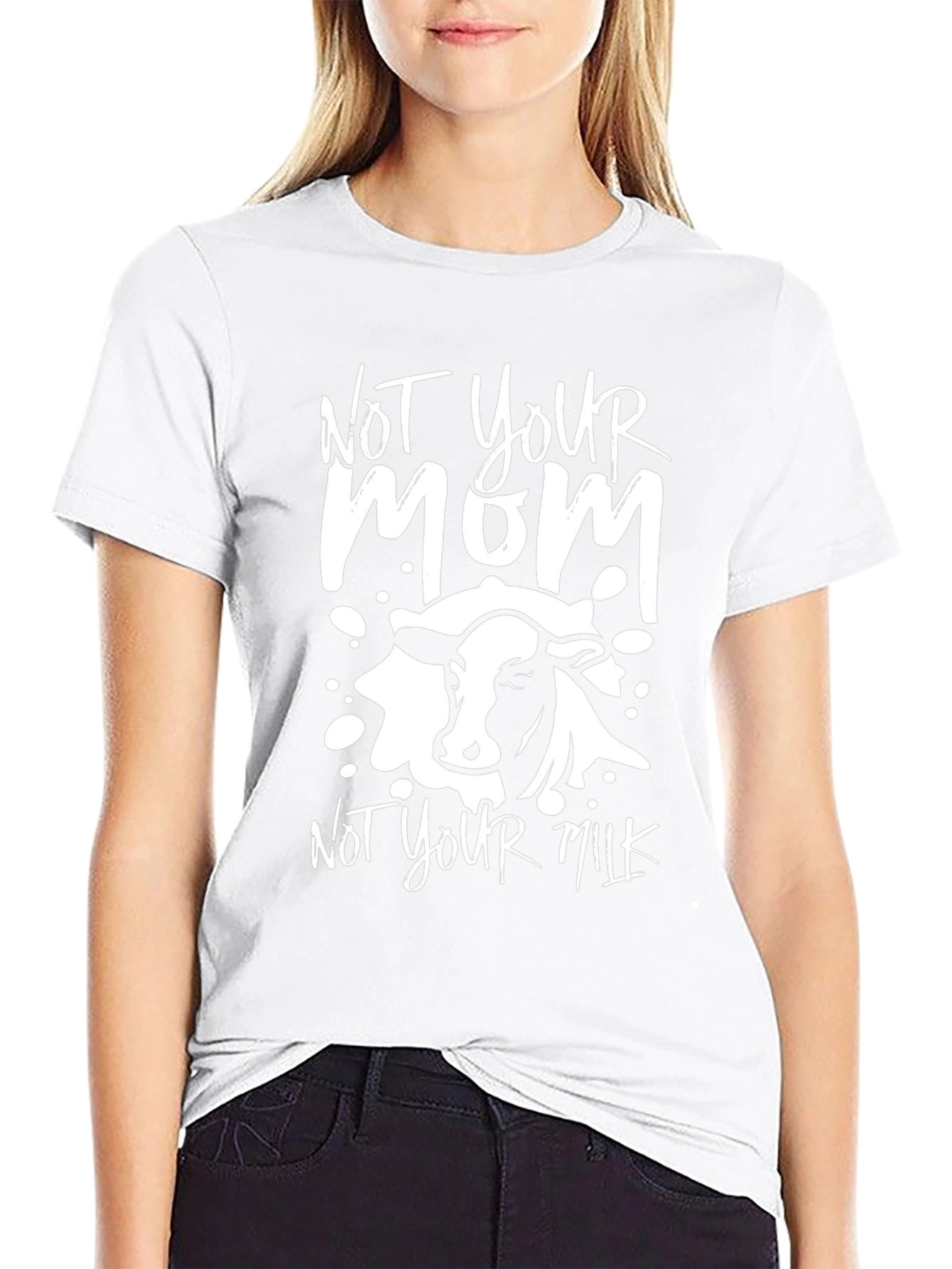 Vegan Not Your Mom Not Your Milk Graphic Tee
