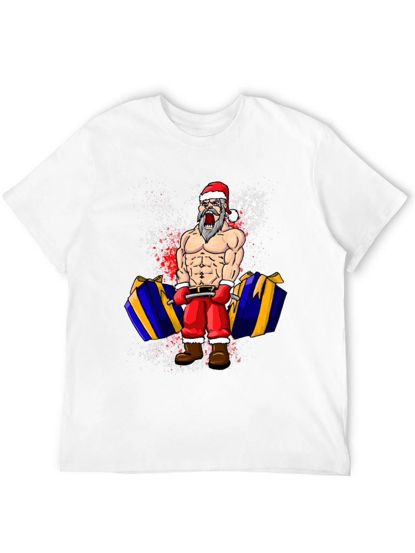 Funny Santa Lifting T-Shirt