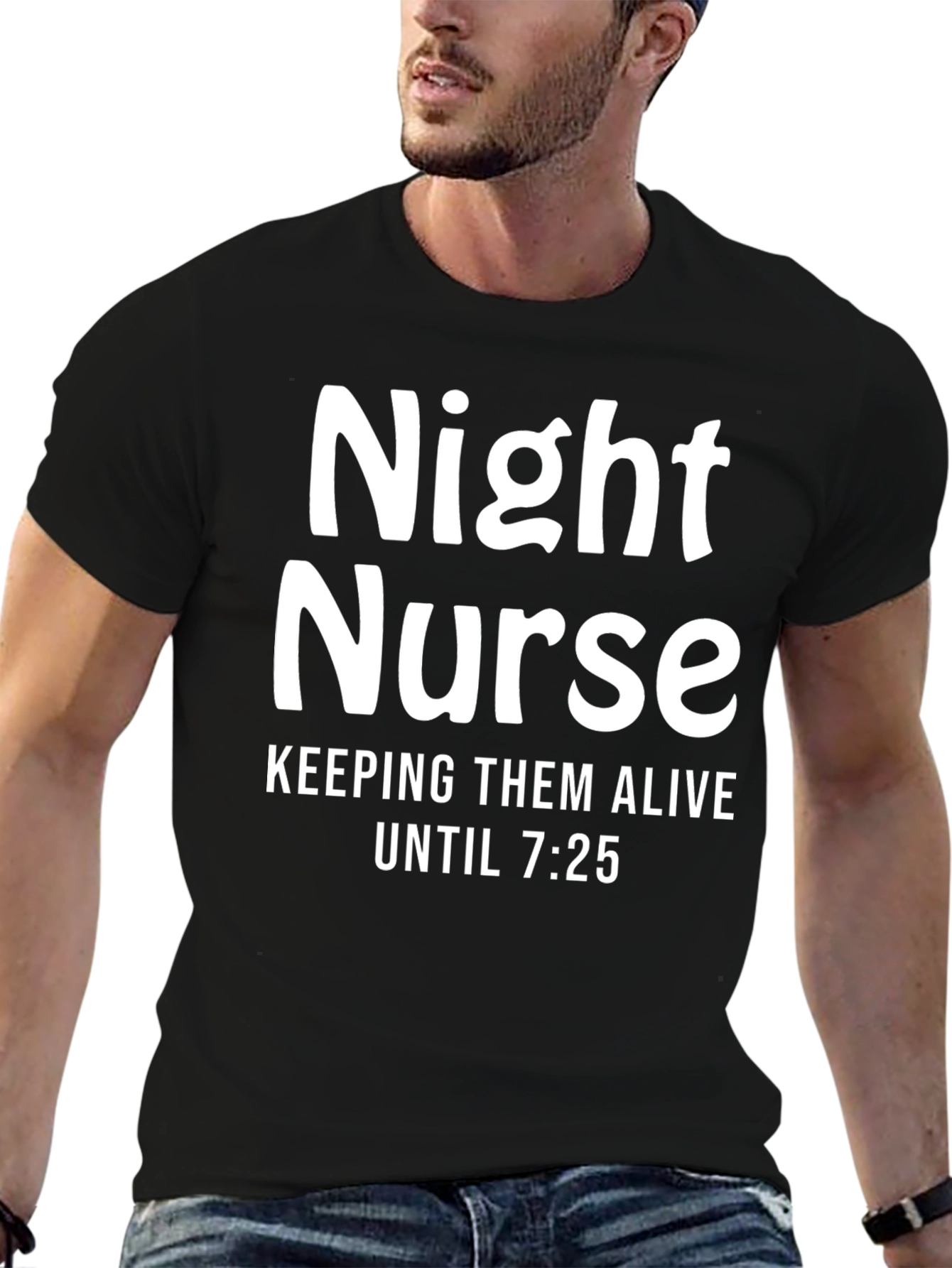 Night Nurse Funny T-Shirt - Keeping Them Alive