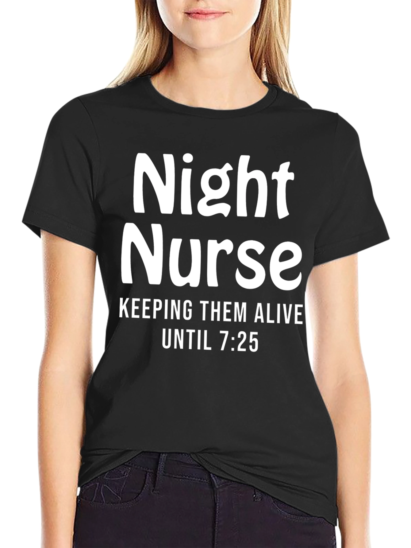 Night Nurse Funny T-Shirt - Keeping Them Alive