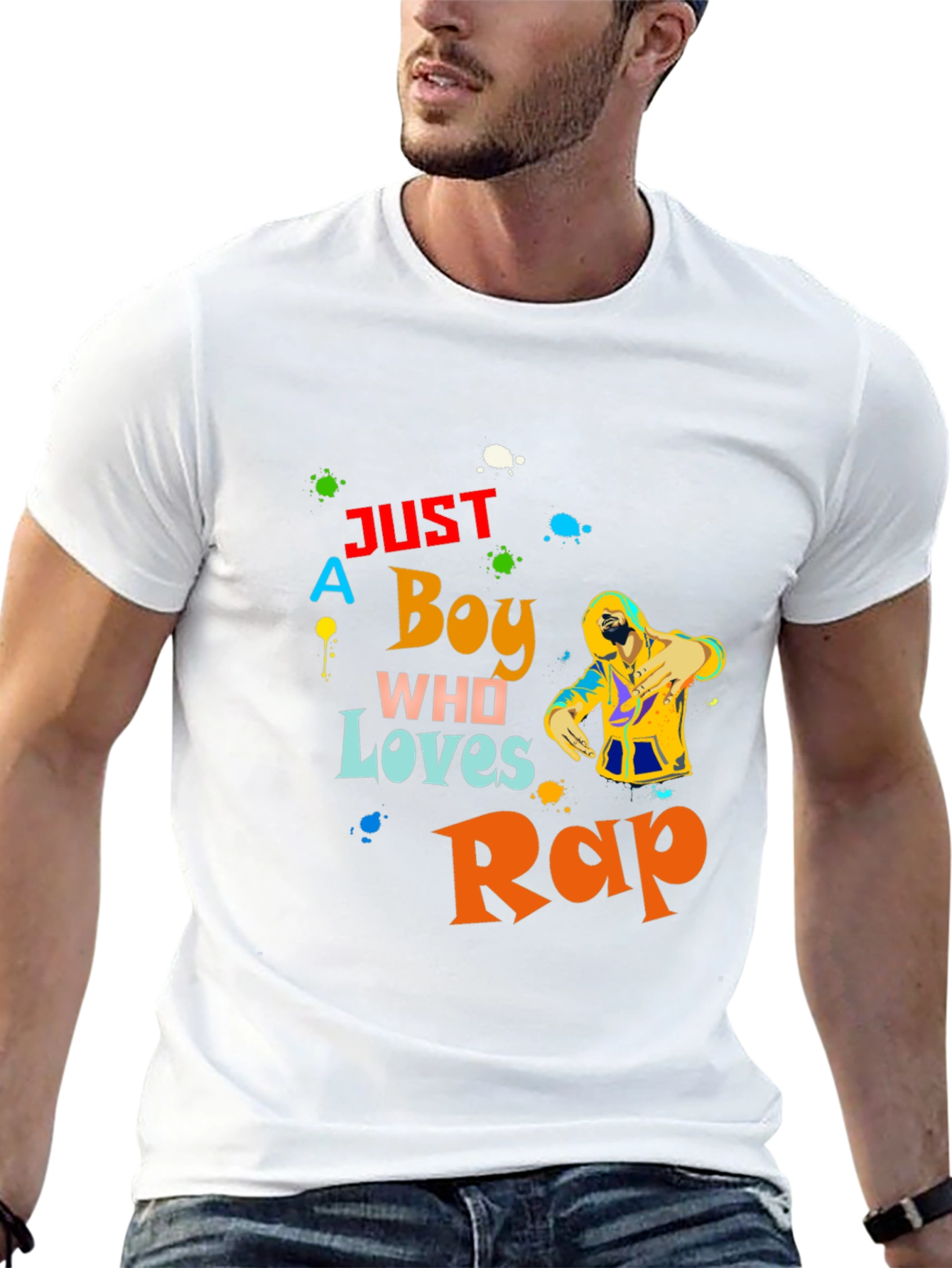 Just A Boy Who Loves Rap T-Shirt