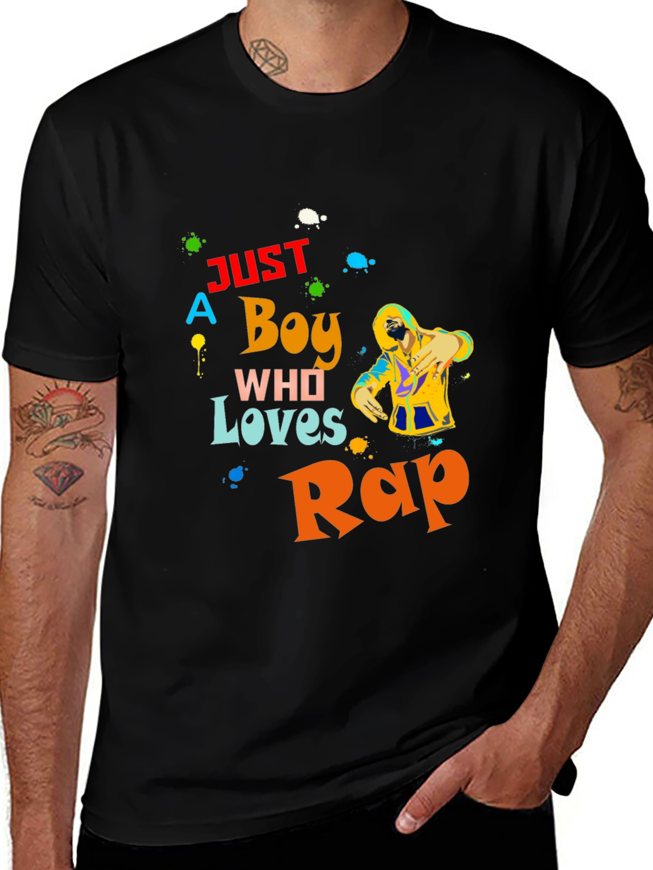 Just A Boy Who Loves Rap T-Shirt