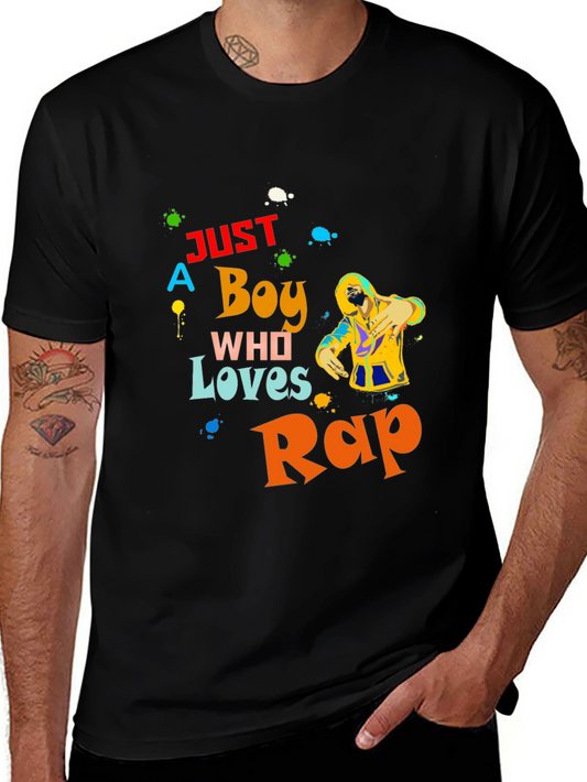 Just A Boy Who Loves Rap T-Shirt