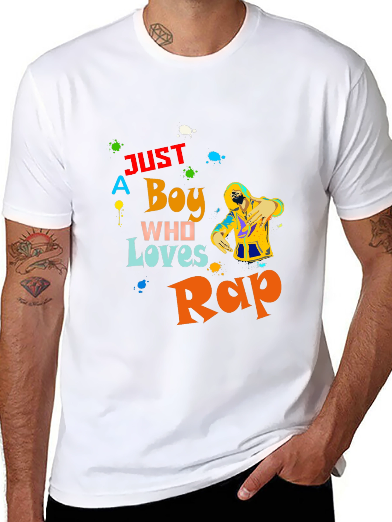 Just A Boy Who Loves Rap T-Shirt