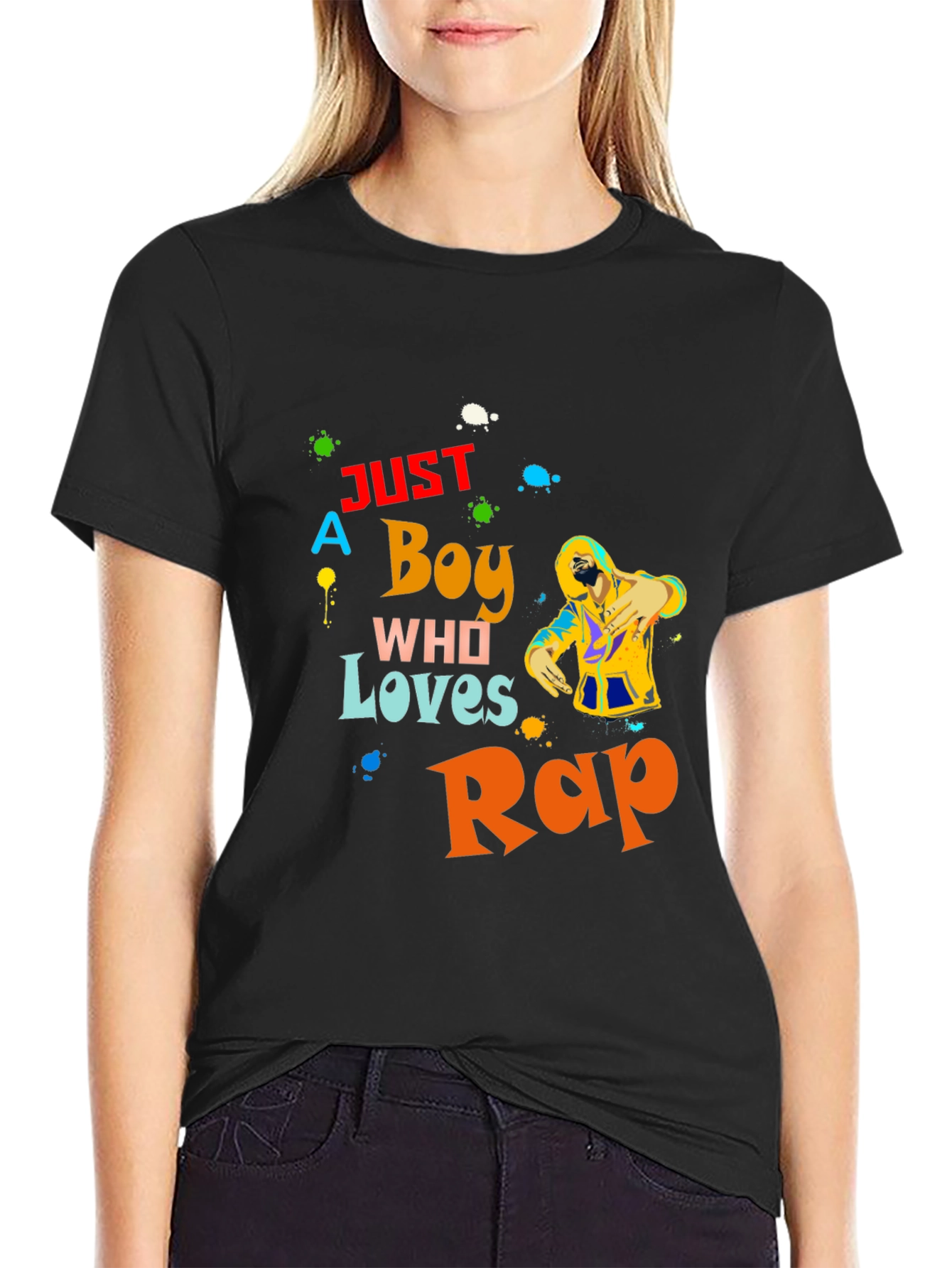 Just A Boy Who Loves Rap T-Shirt