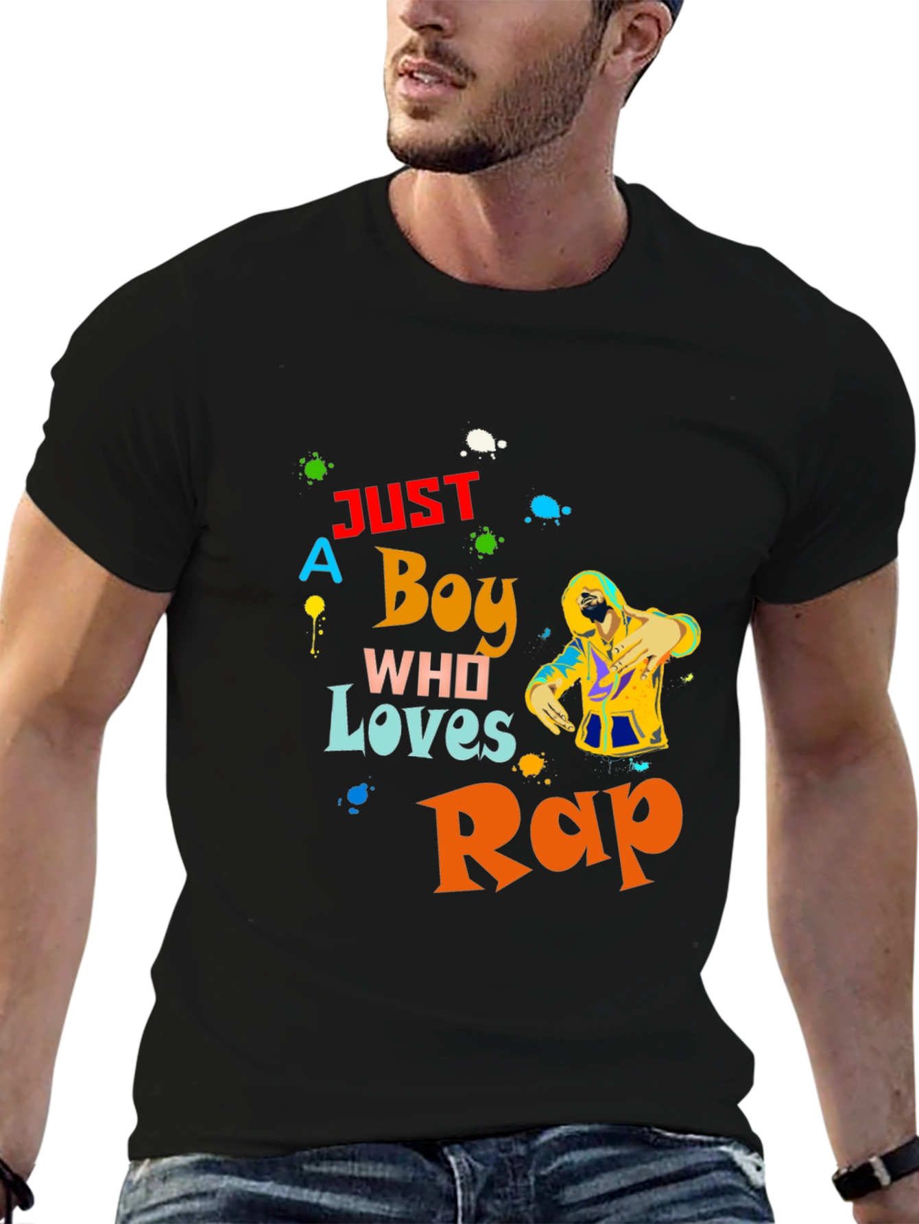 Just A Boy Who Loves Rap T-Shirt