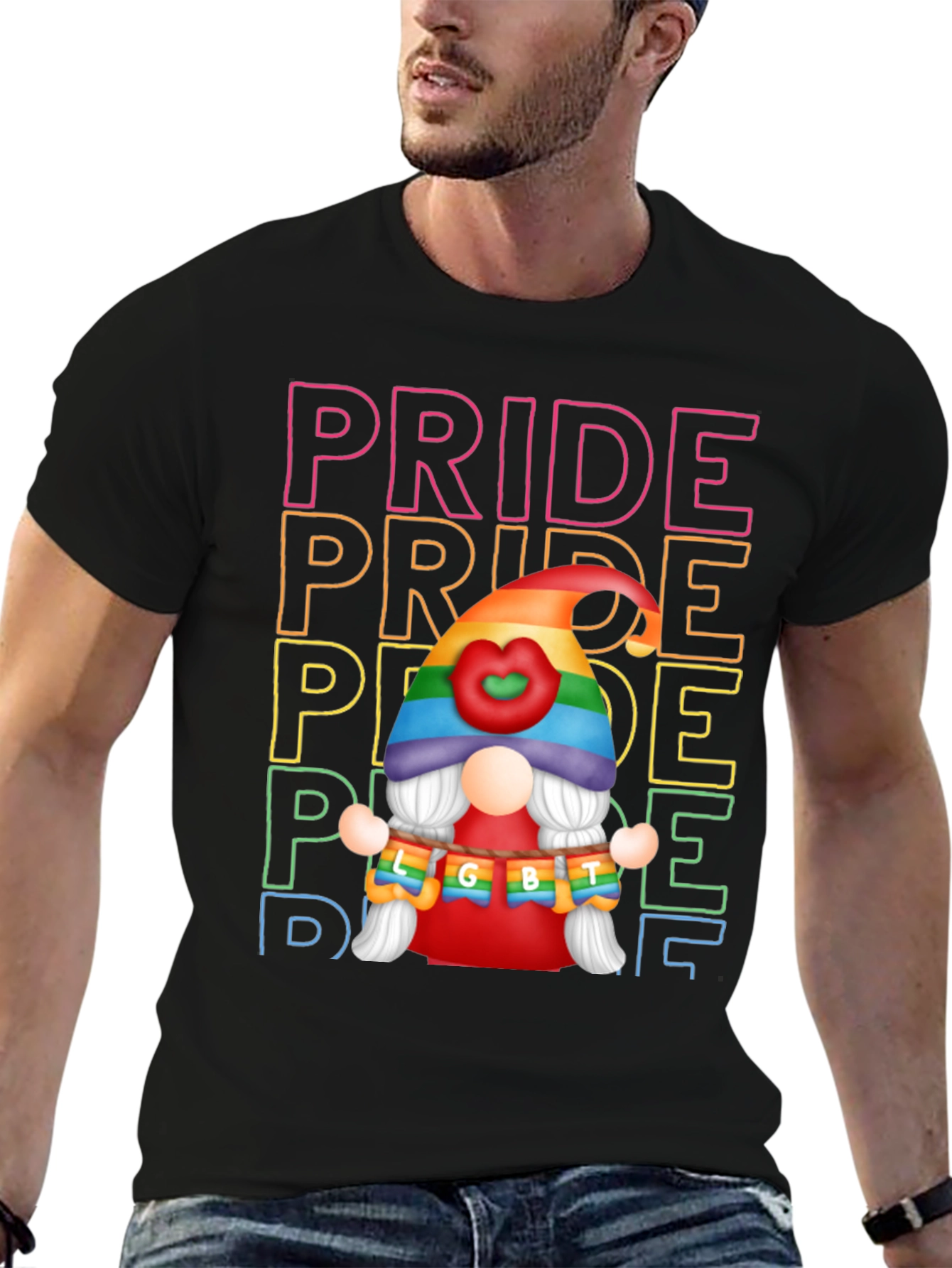 Pride LGBT Gnome Graphic T-Shirt