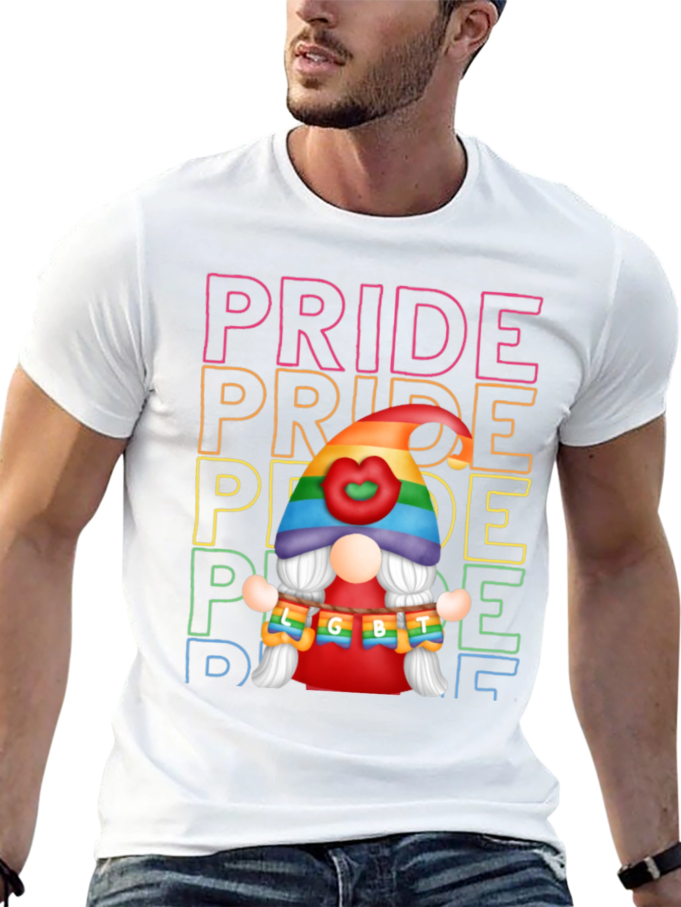 Pride LGBT Gnome Graphic T-Shirt