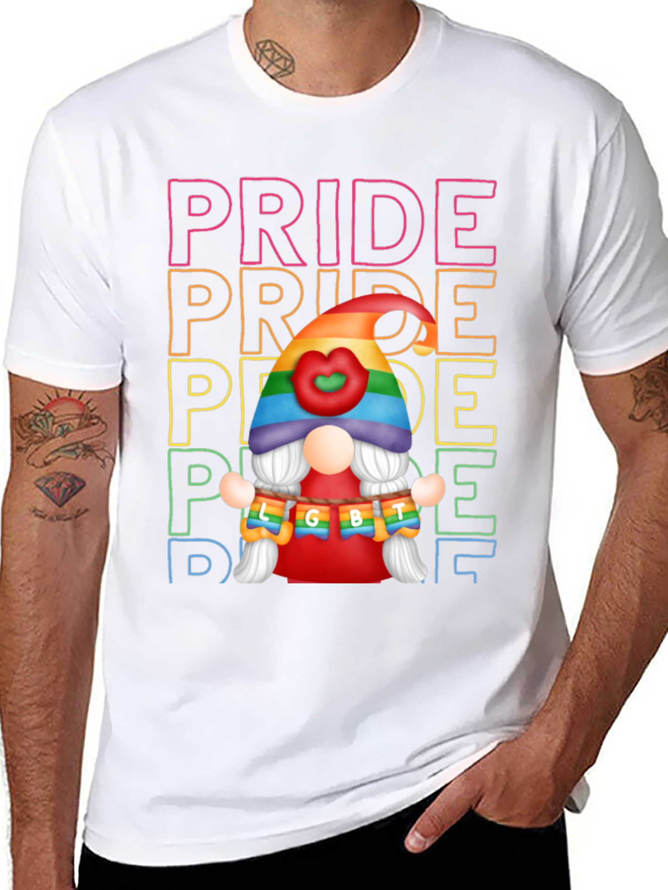 Pride LGBT Gnome Graphic T-Shirt